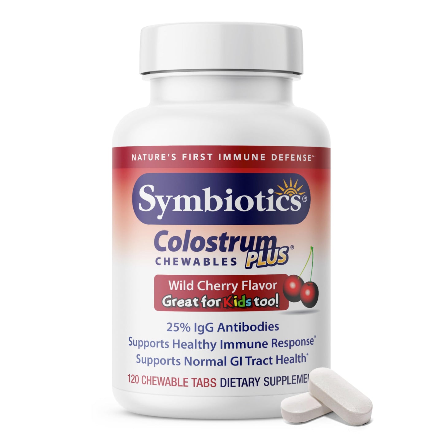 Symbiotics Colostrum Plus Chewable 120 Count
