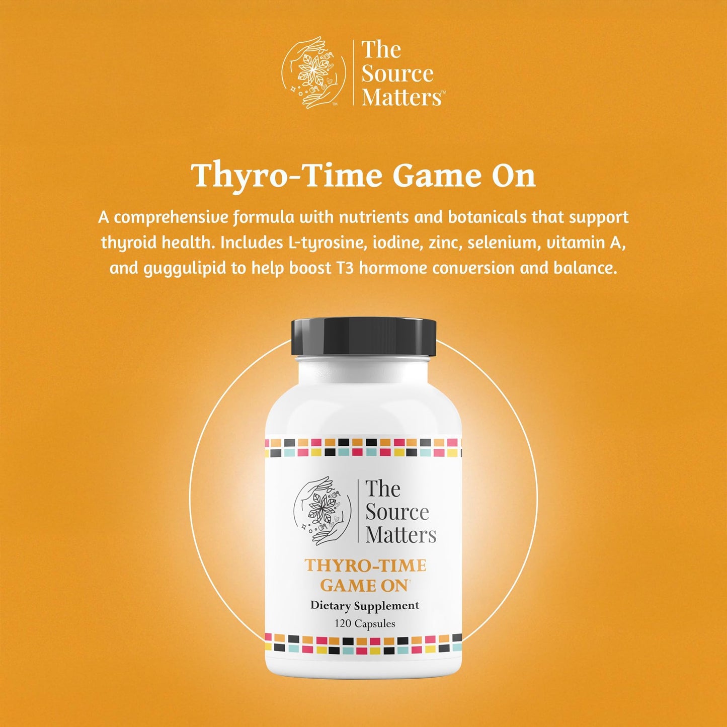 THE SOURCE MATTERS Thyro-Time Game On Thyroid Support Formula Capsule 120