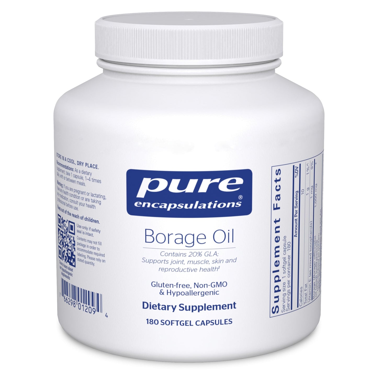 Pure Encapsulations Borage Oil Softgel 180