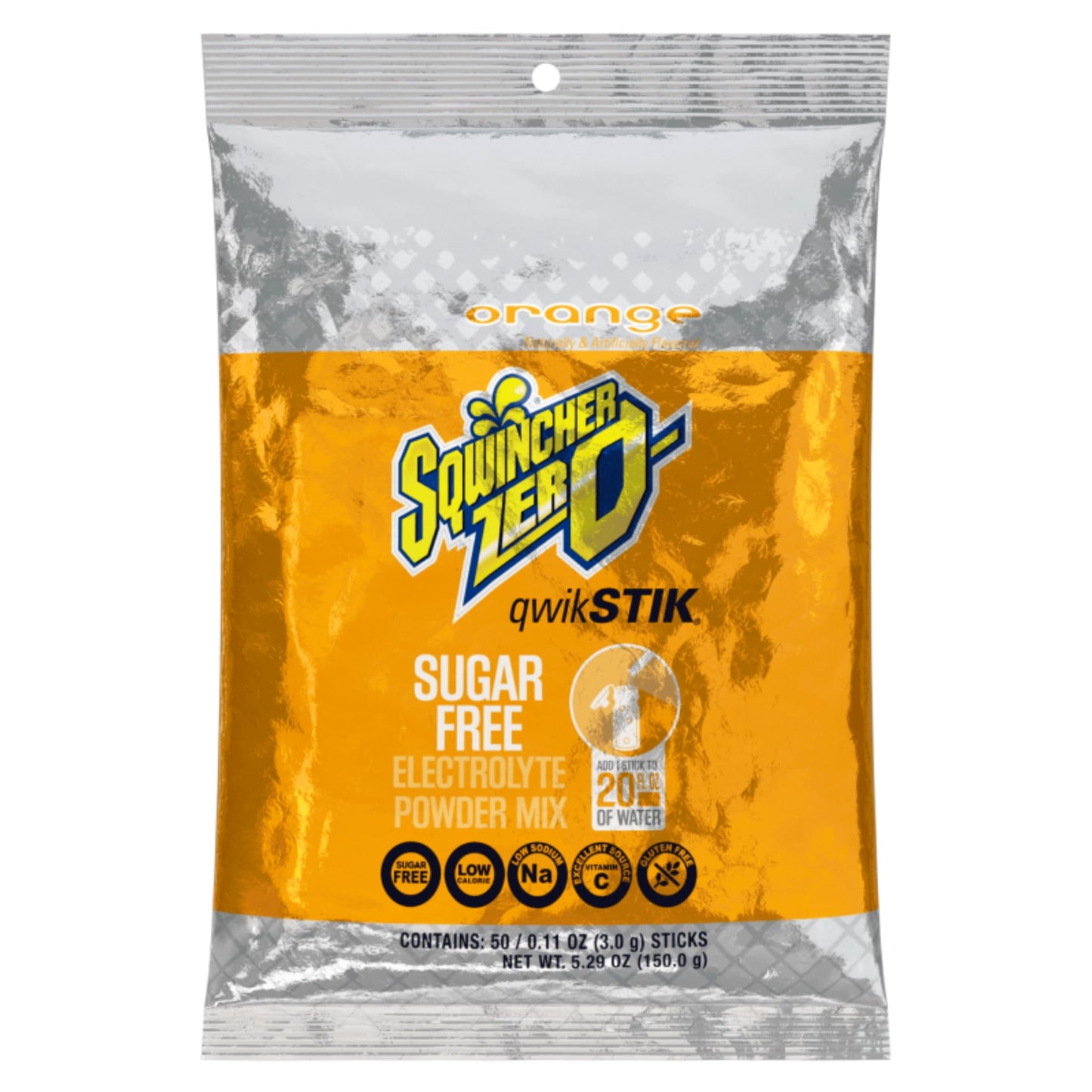 Sqwincher Zero Qwik Stik Powder, 50 Sticks