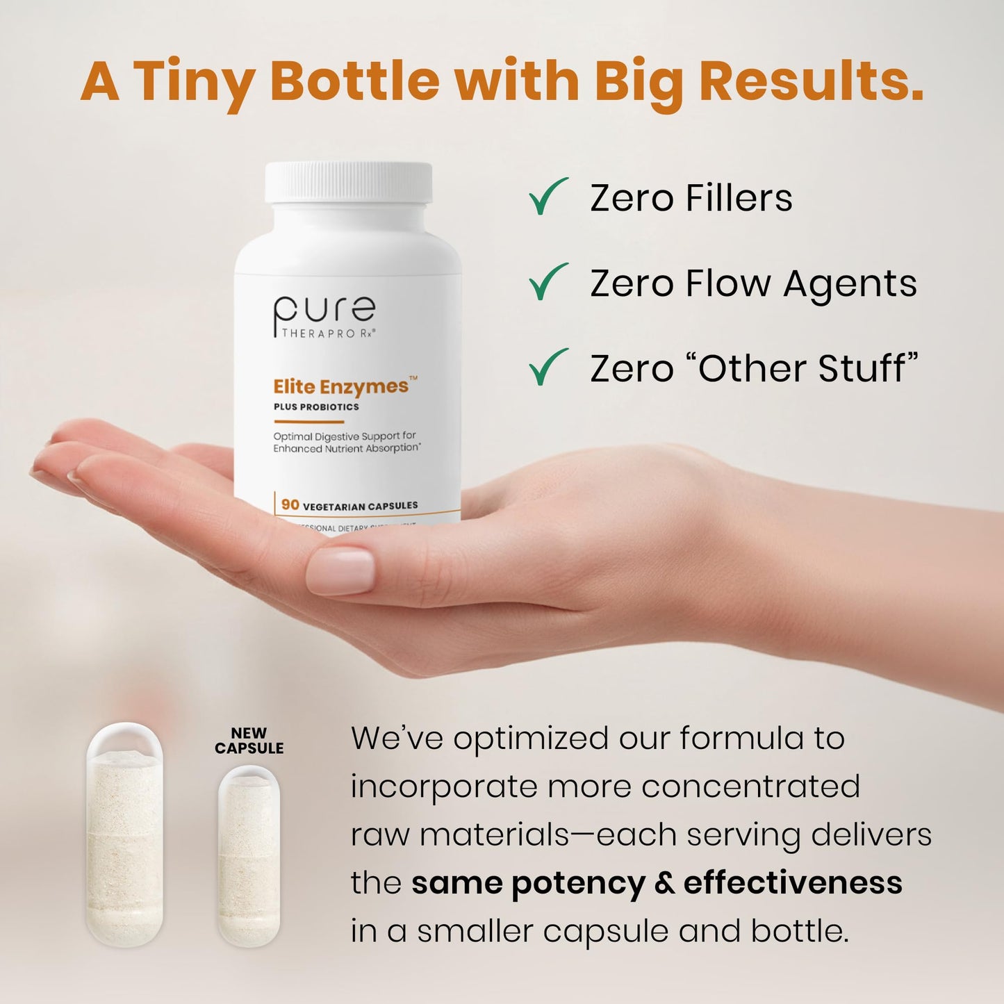Pure Therapro Rx Elite Enzymes Plus Probiotics Extra Strength 90 Capsules