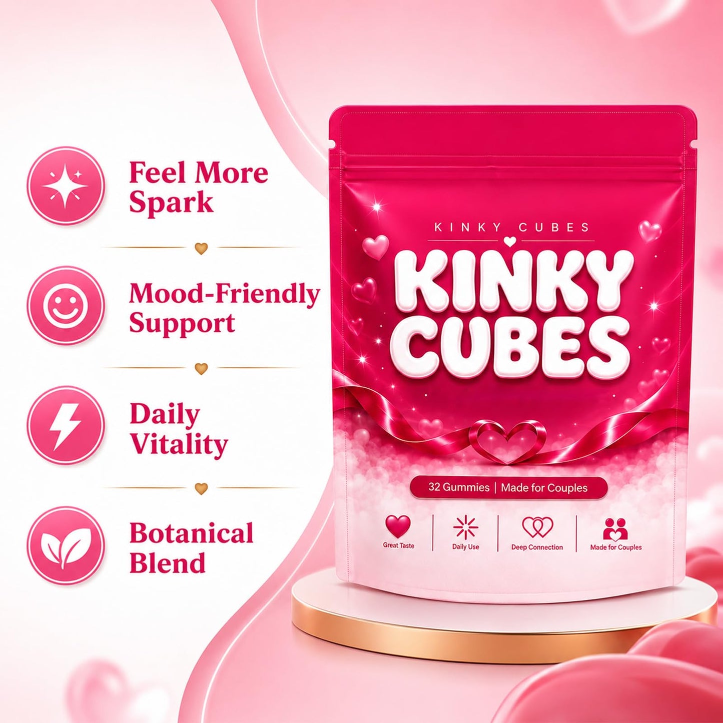 KINKY CUBES Gummies Capsule 1 Count