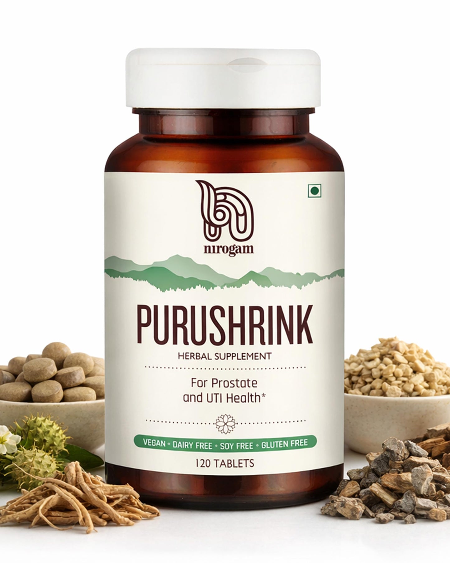 Nirogam Purushrink BPH Prostate Support Tablet 120 Tablets