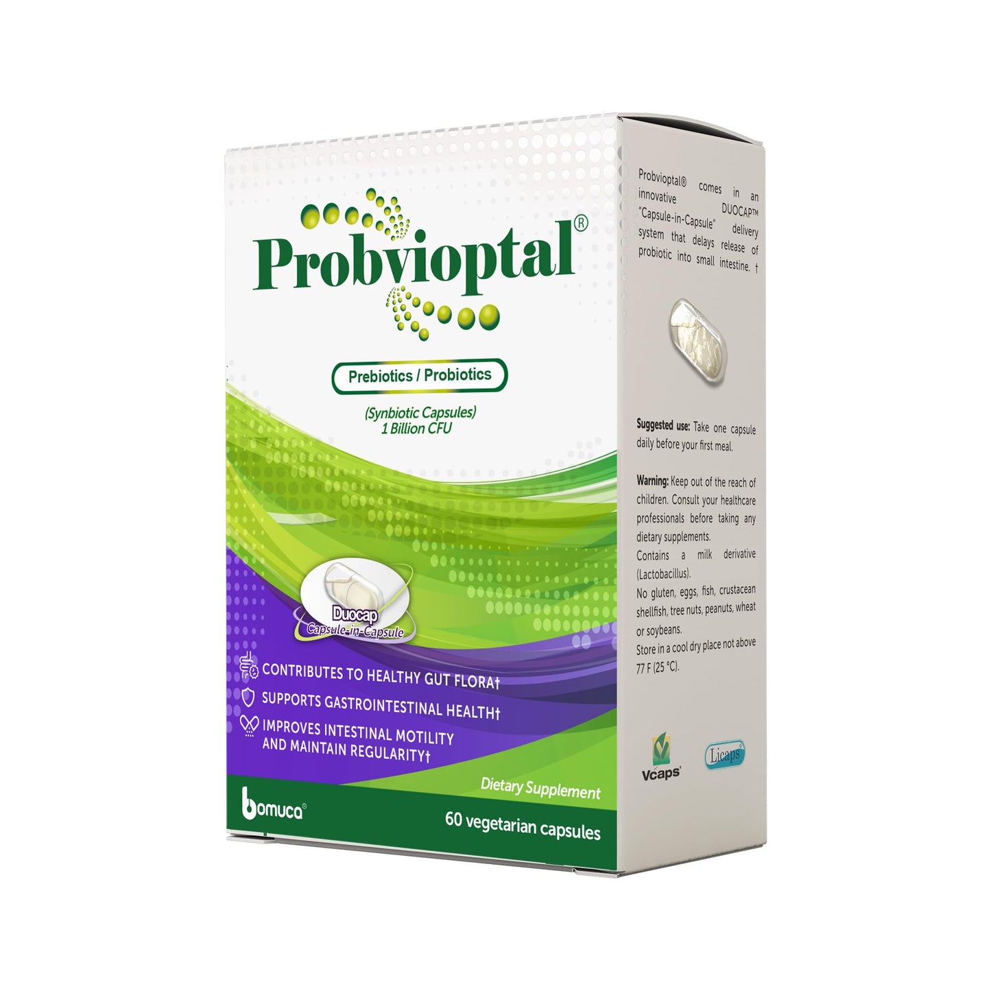 Vivioptal Vitamins Probvioptal Probiotics & Prebiotics Capsule 60 Count