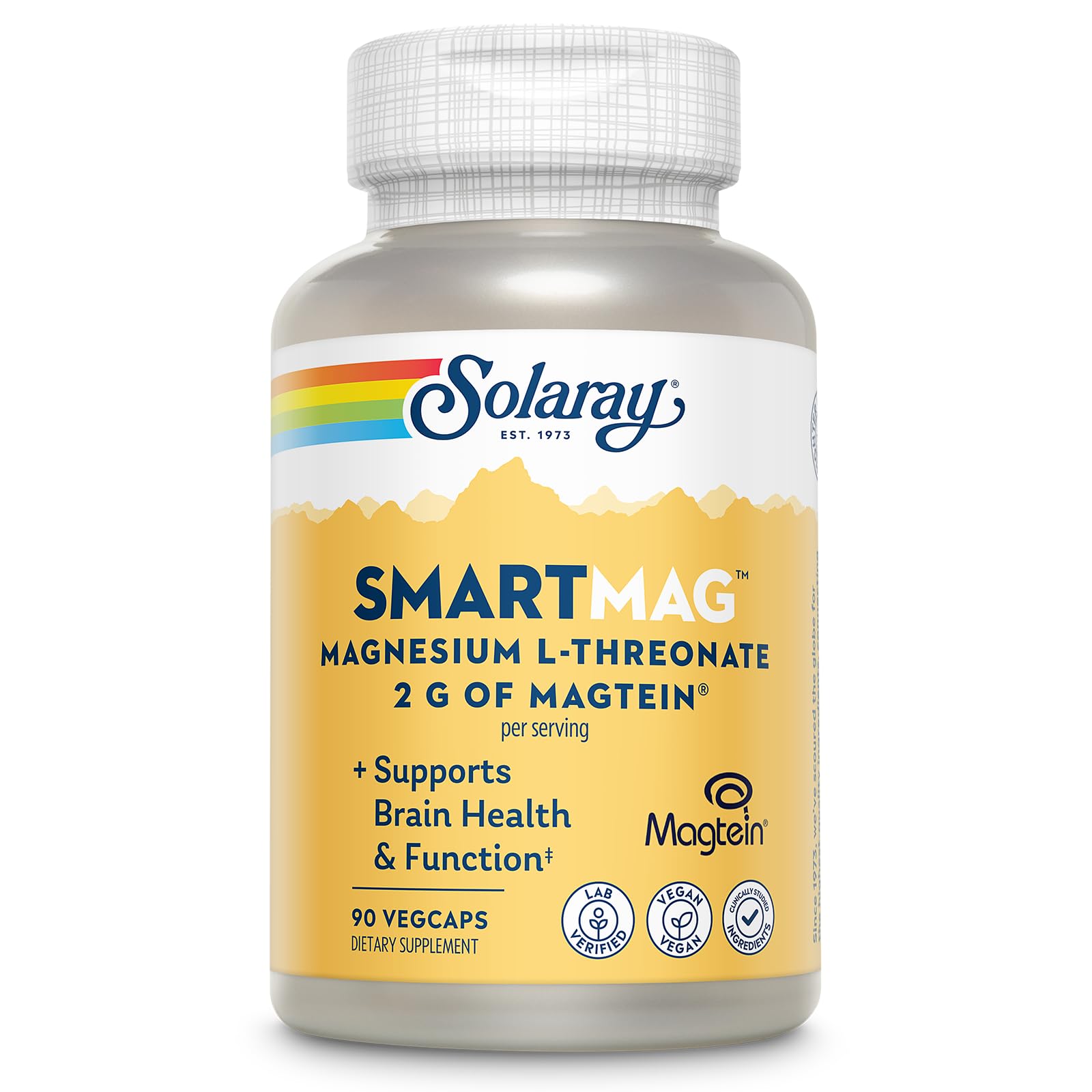 Solaray SmartMag Magtein Magnesium L-Threonate Capsule 90 Count