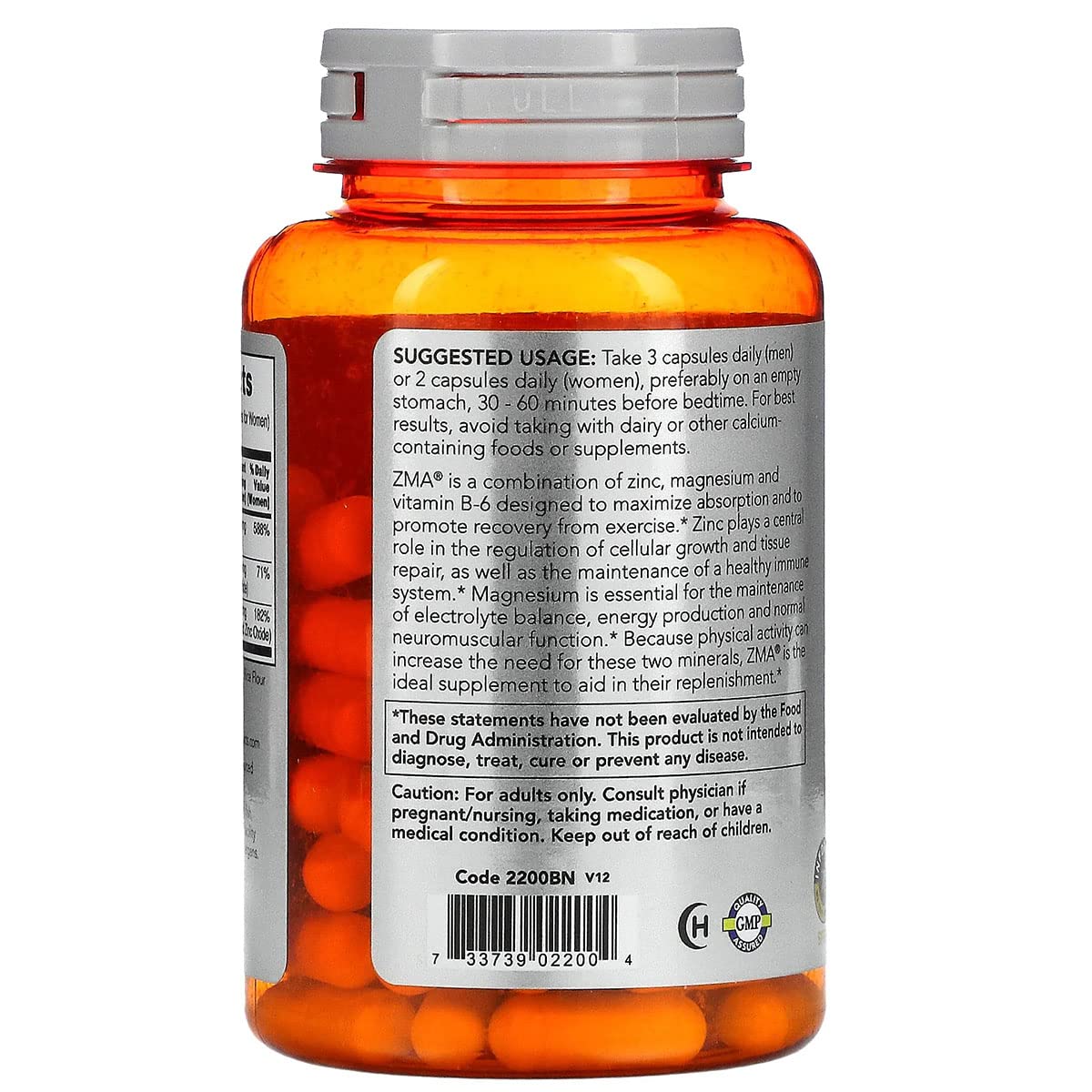 NOW Foods ZMA Sports Recovery Capsules 90