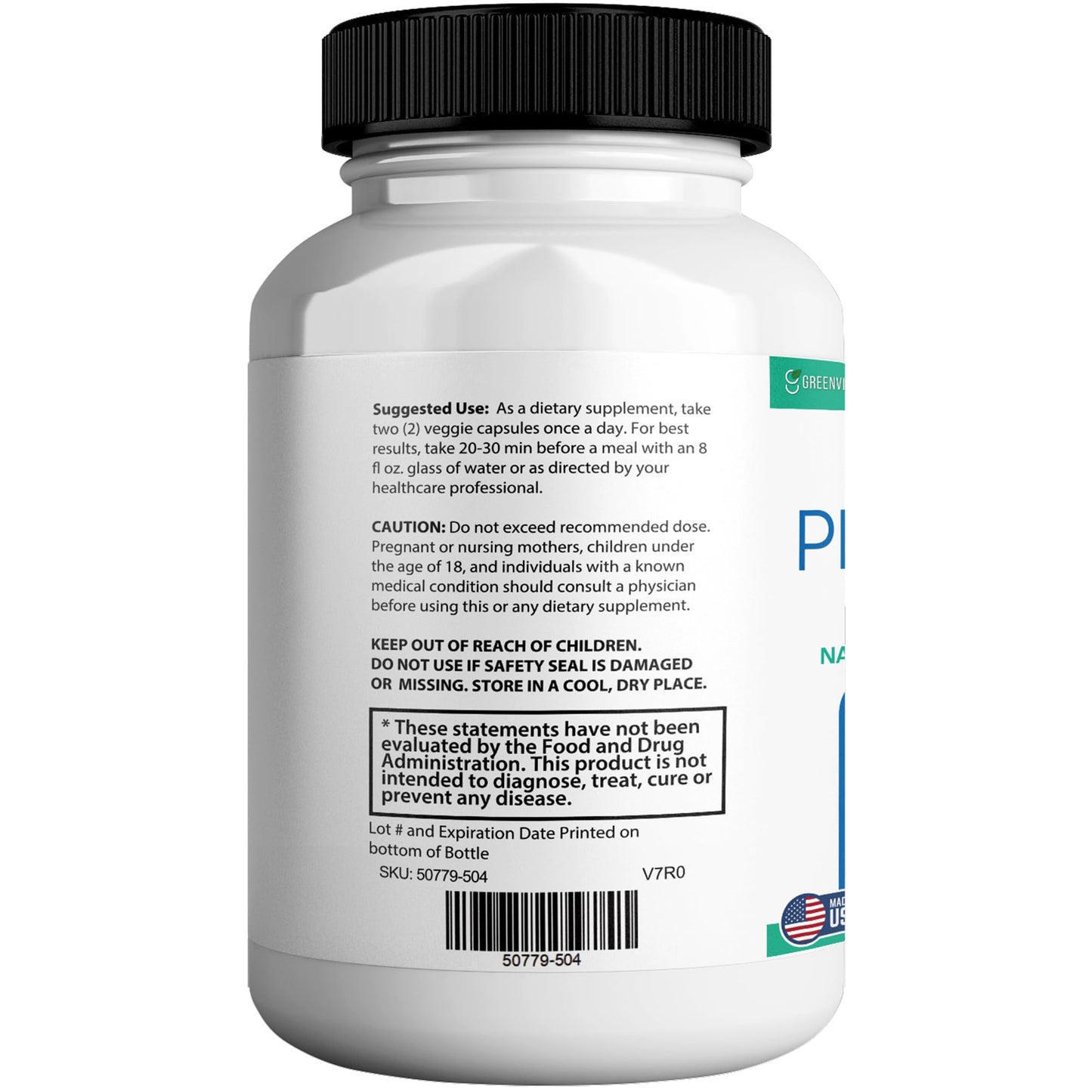 GREENVIFY Prostaprime Max Natural Prostate Support Supplement Capsule, 60 Count