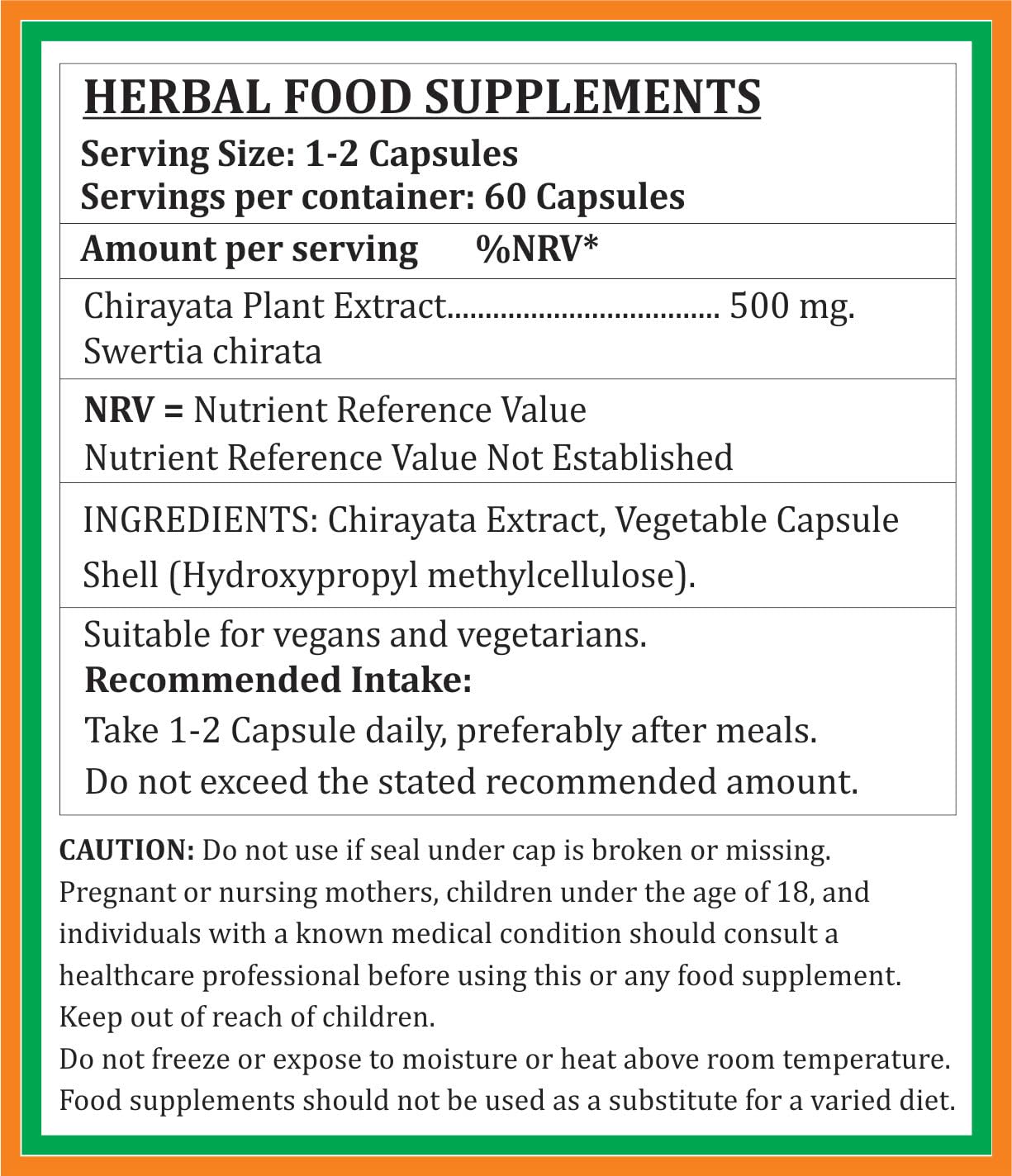 Satya Naturals Chirayata Forte Capsules 500 mg, 240 Count