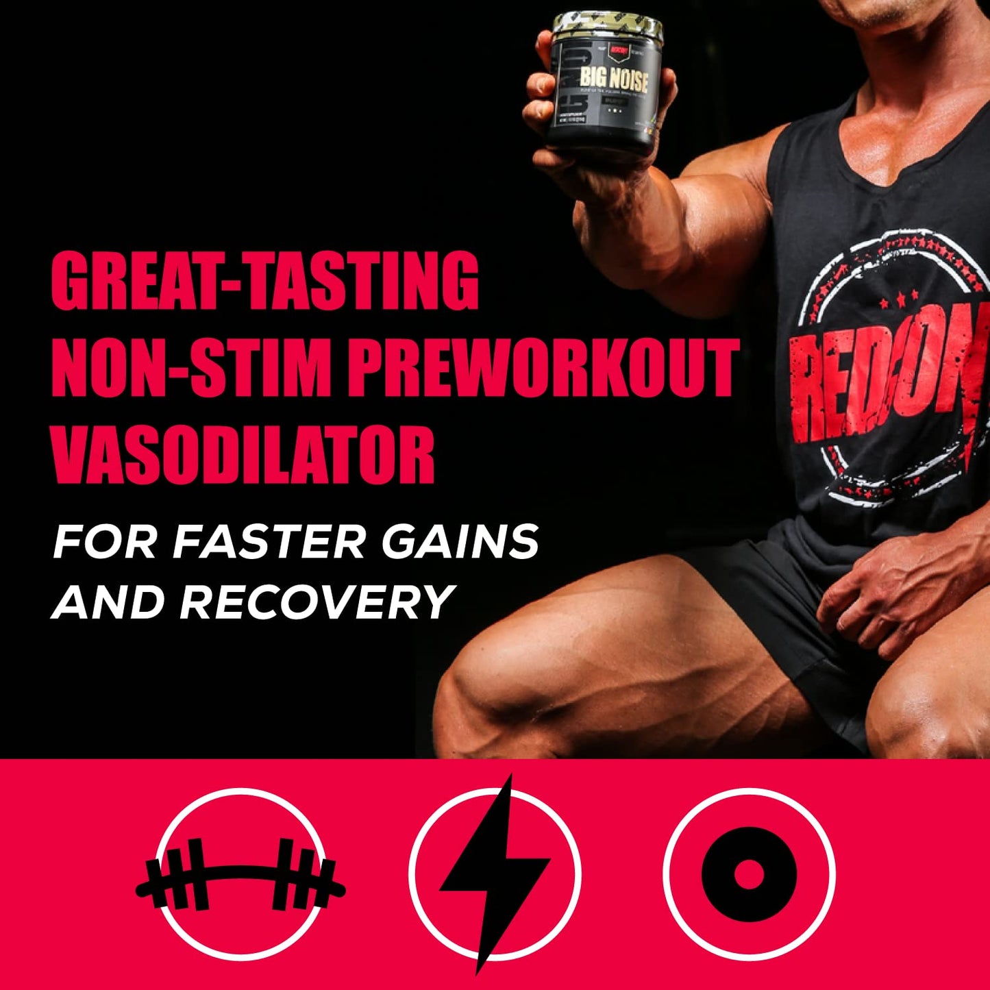 REDCON1 Big Noise Non-Stim Pre Workout Powder 9.1 Ounce