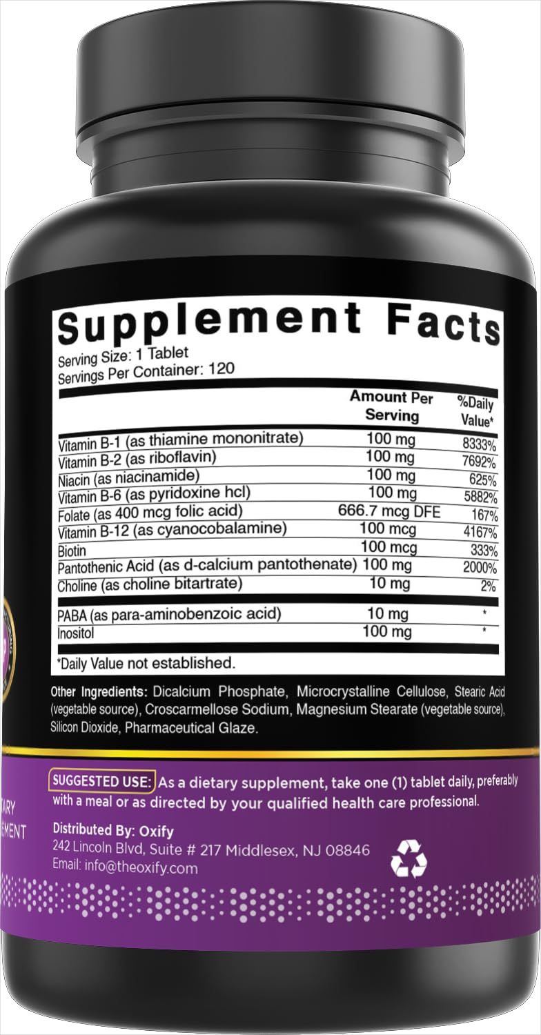 Oxify B-100 Complex 120 Tablets