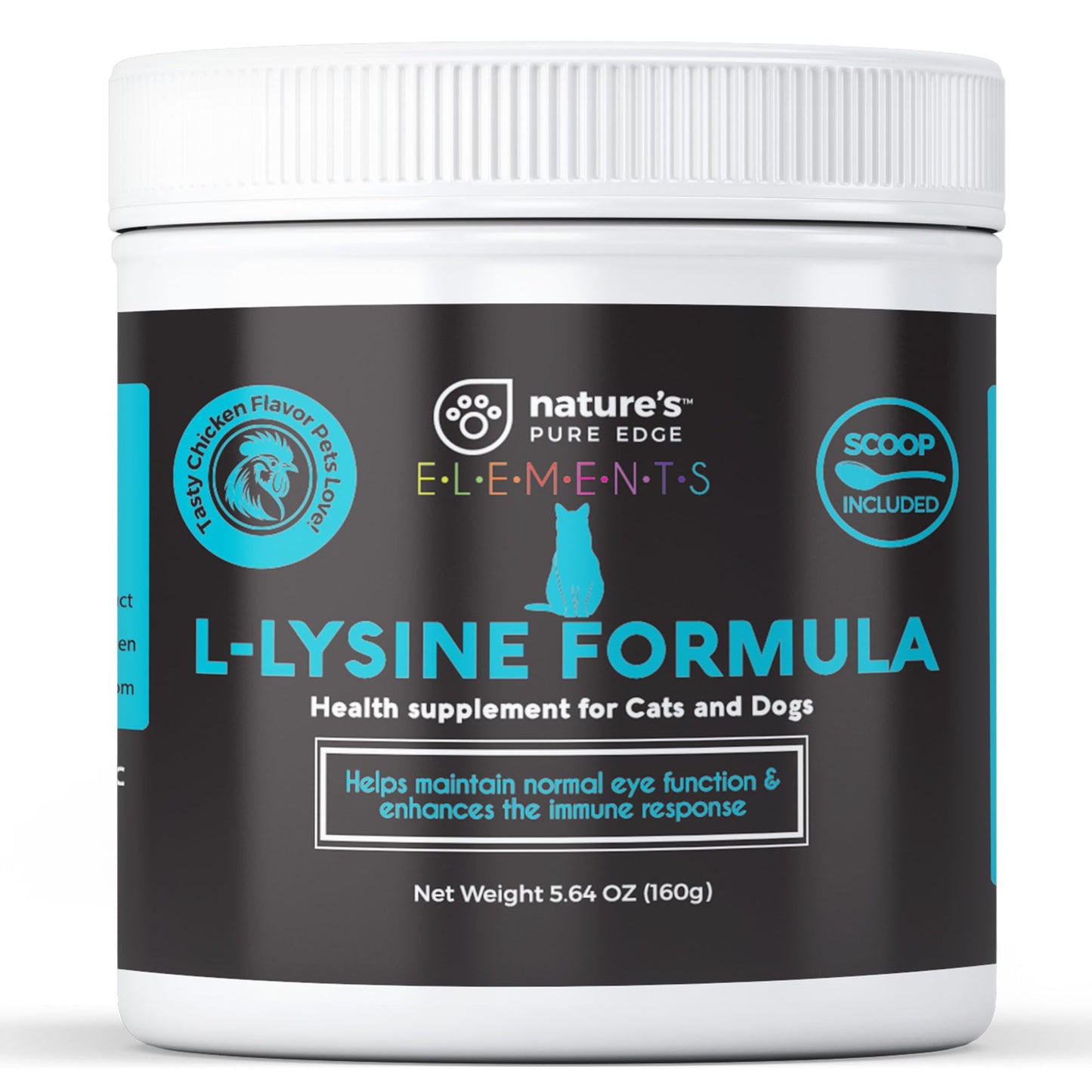 Nature's Pure Edge L-Lysine Powder for Cats and Kittens, 125