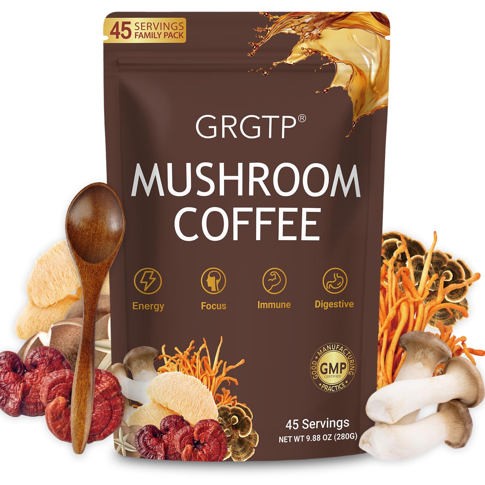 GRGTP Mushroom Coffee Powder 9.88 oz