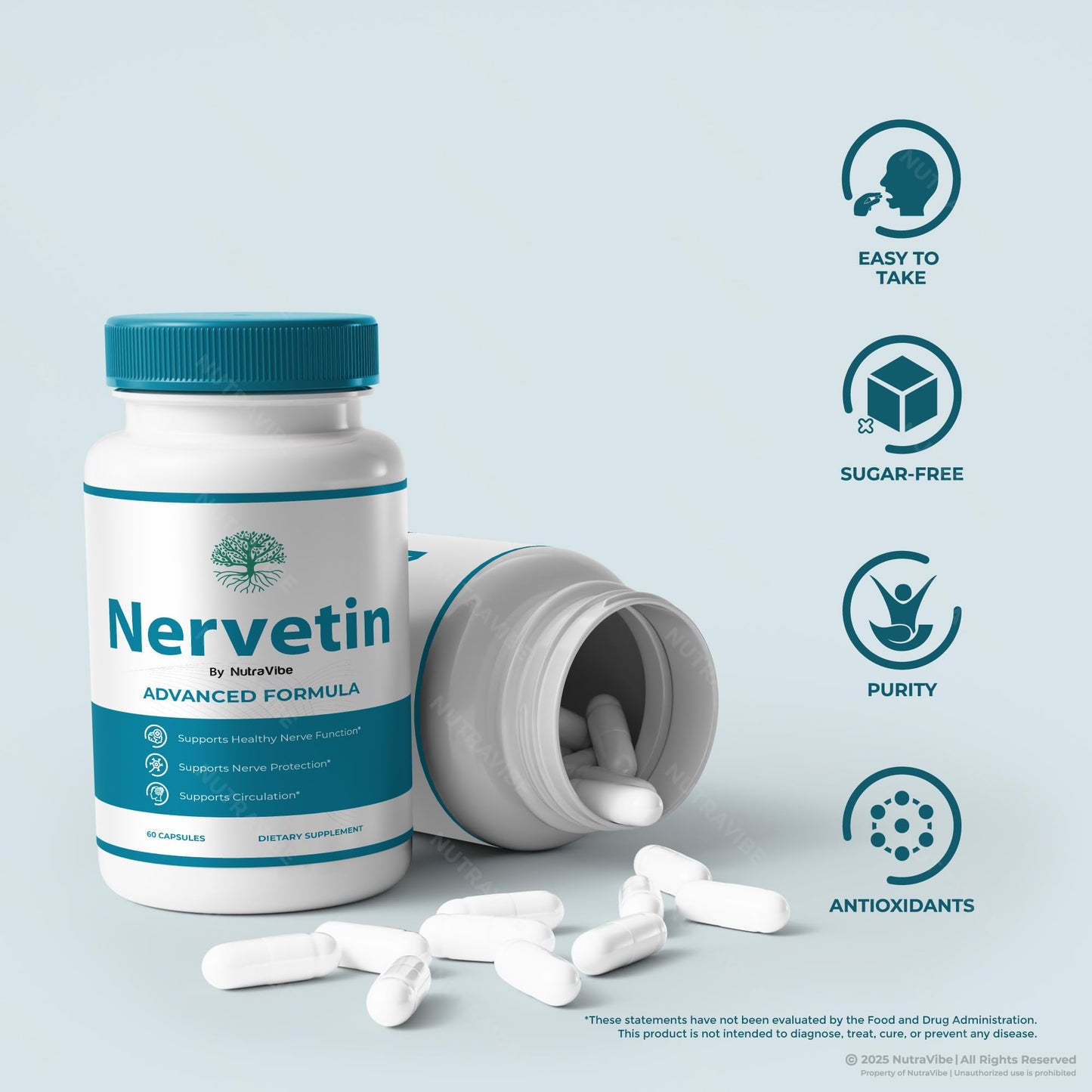 NutraVibe Nervetin Capsules 180 Capsules
