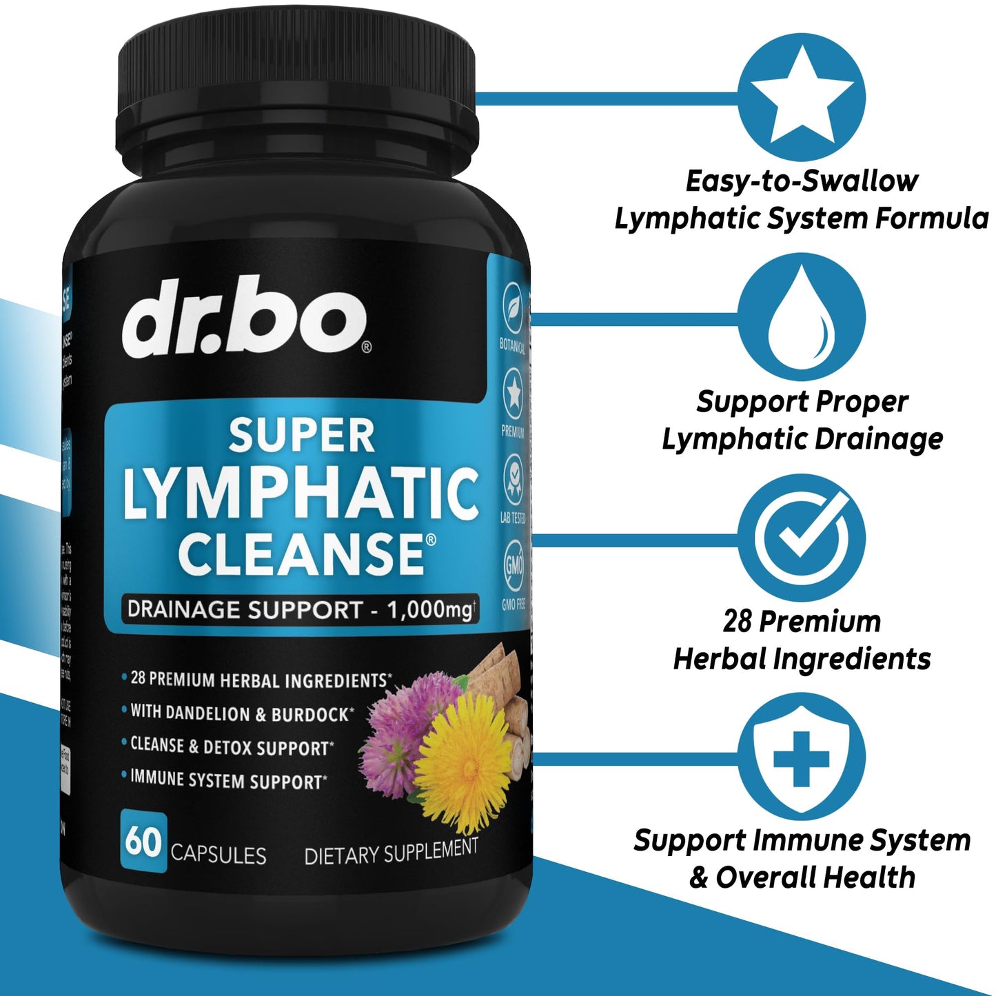DR. BO Colon Cleanse Body Detox & Lymphatic Drainage Powder