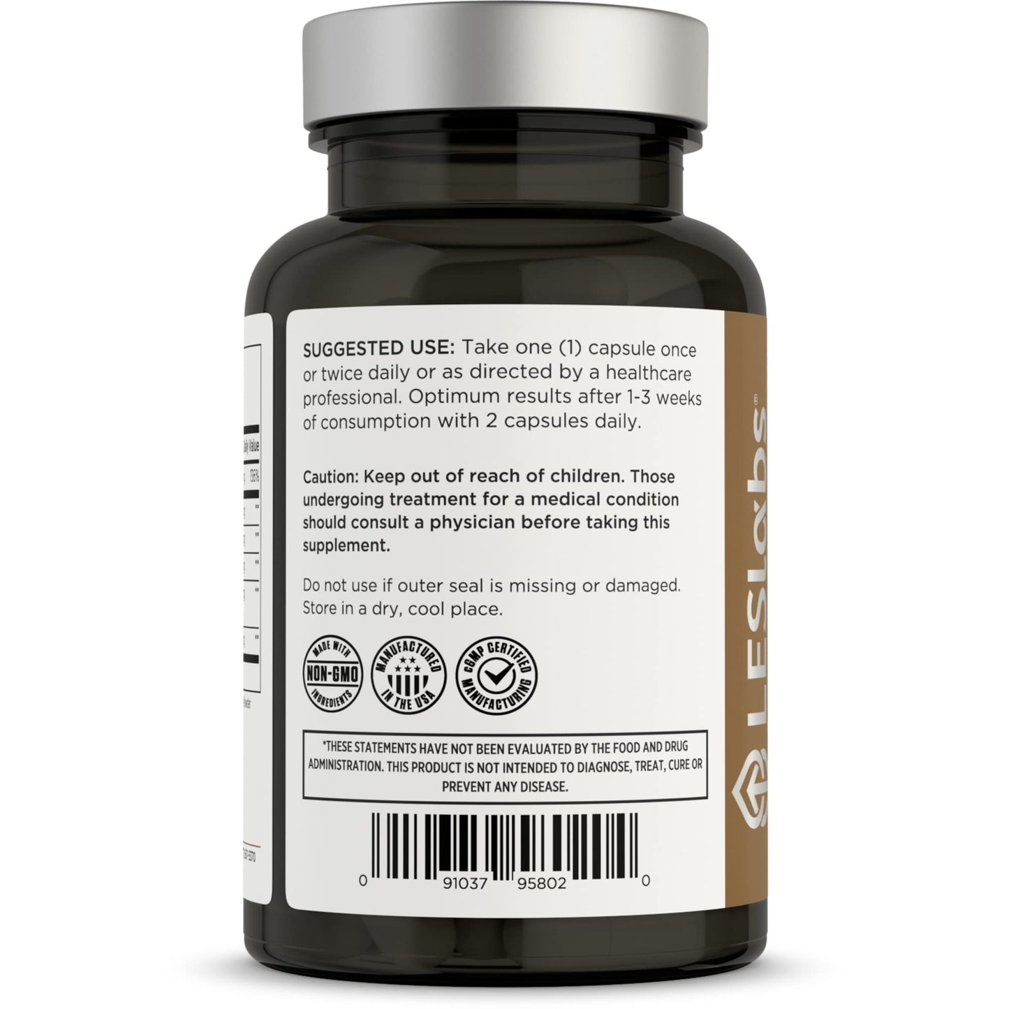 LES Labs Male Health Supplement for Men, Strength & Vitality, 60 Capsules