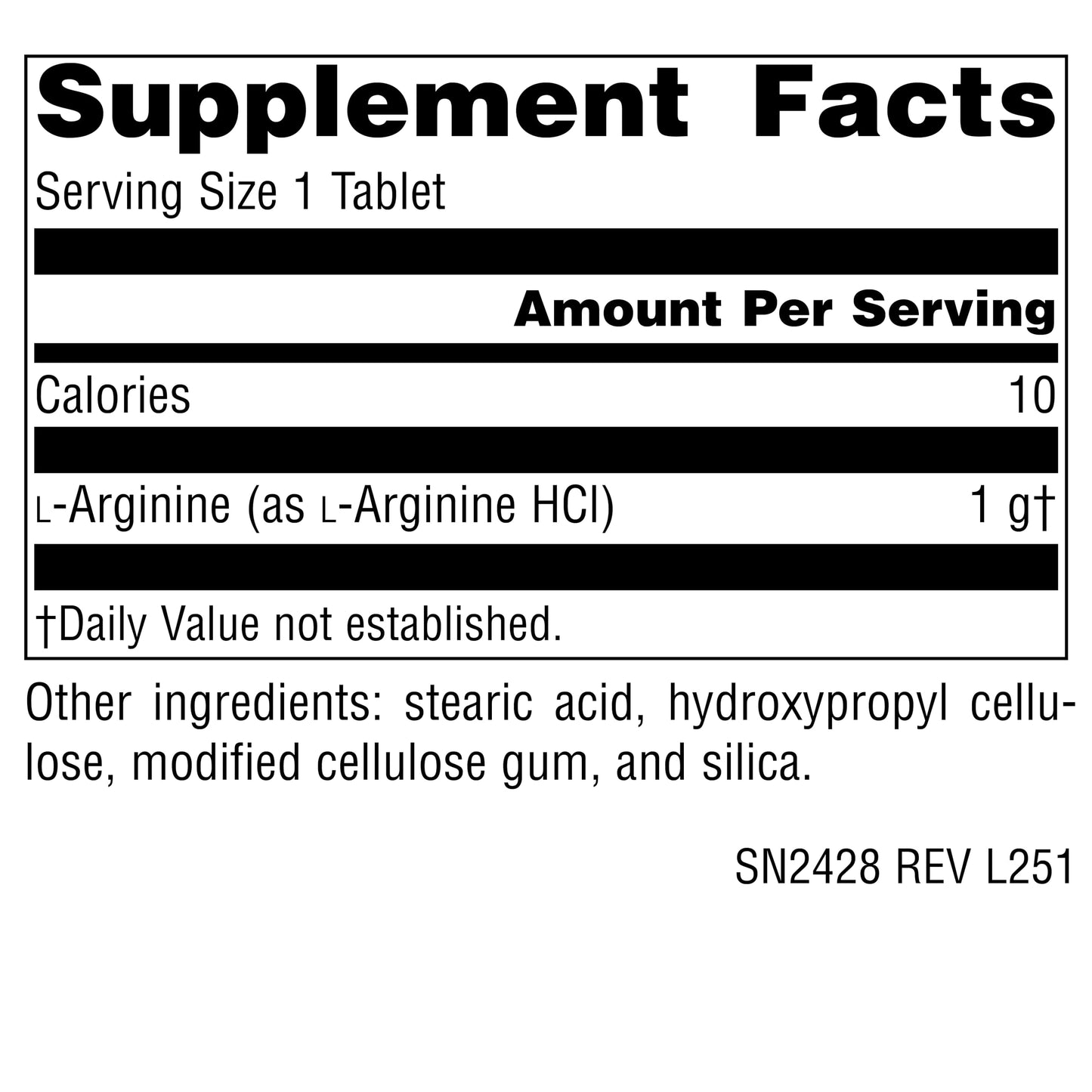 Source Naturals L-Arginine Free Form 1000 mg, 200 Tablets