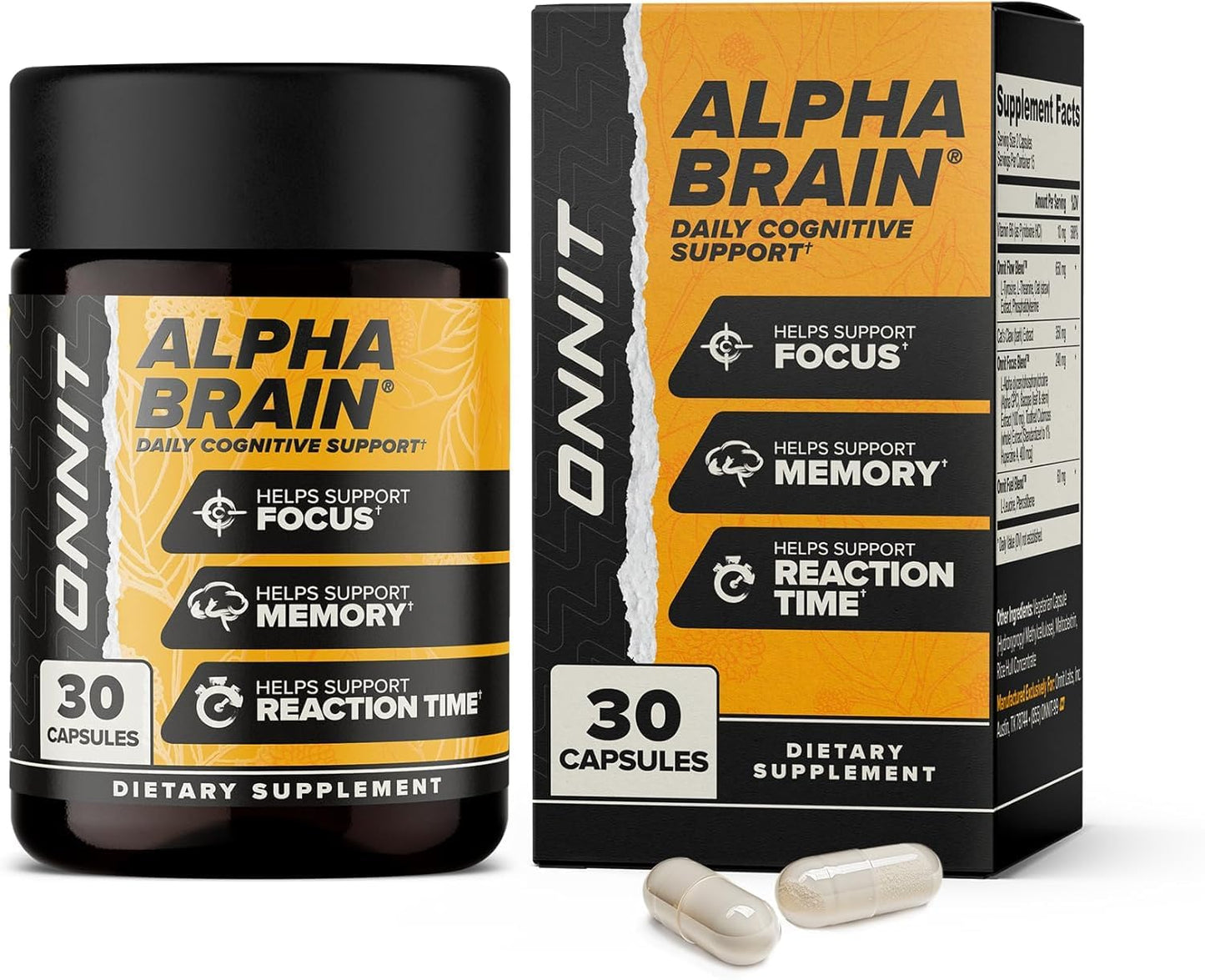 ONNIT Alpha Brain Capsule 30 Capsules