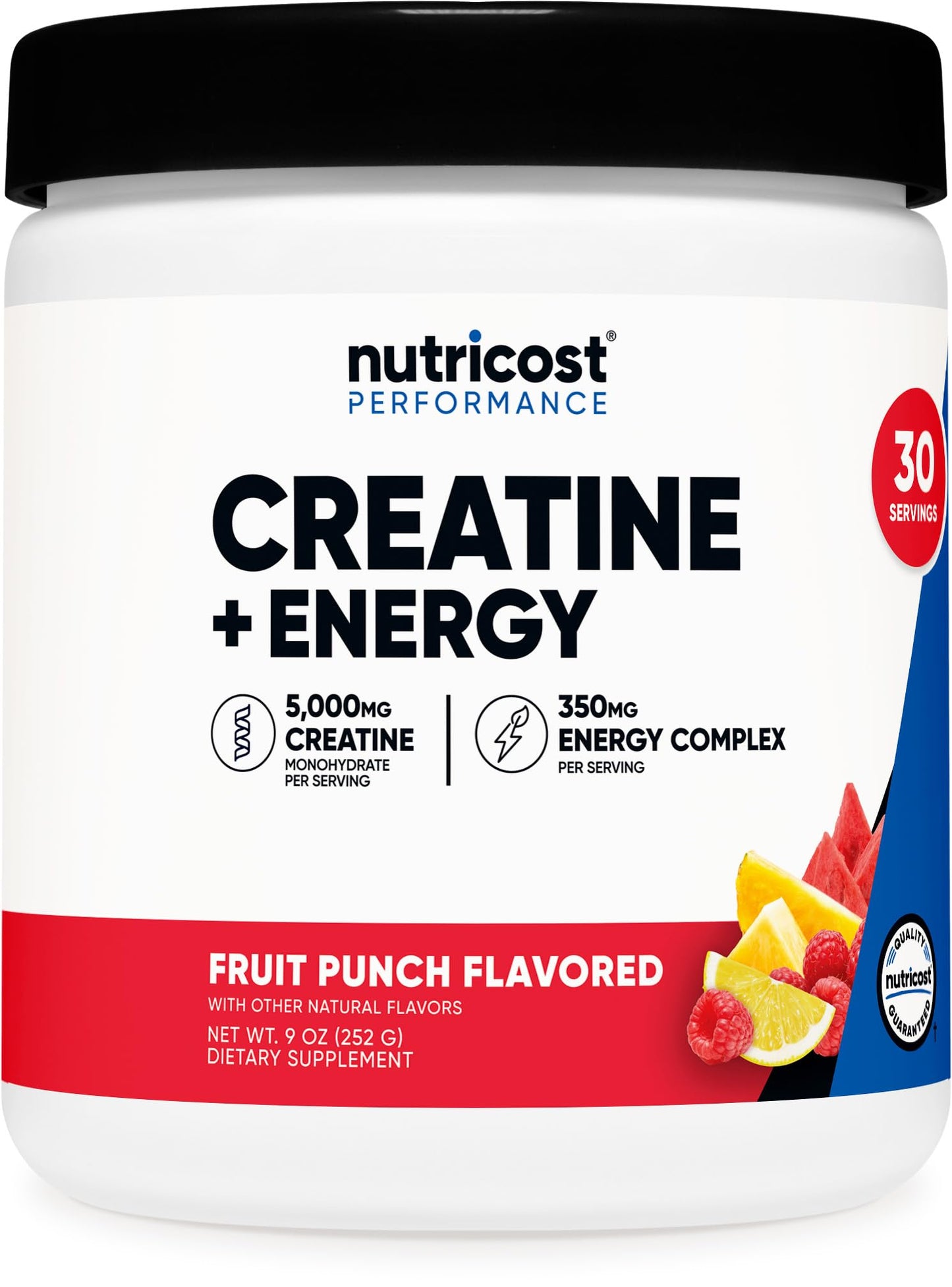 Nutricost Creatine + Energy Powder, 9 oz