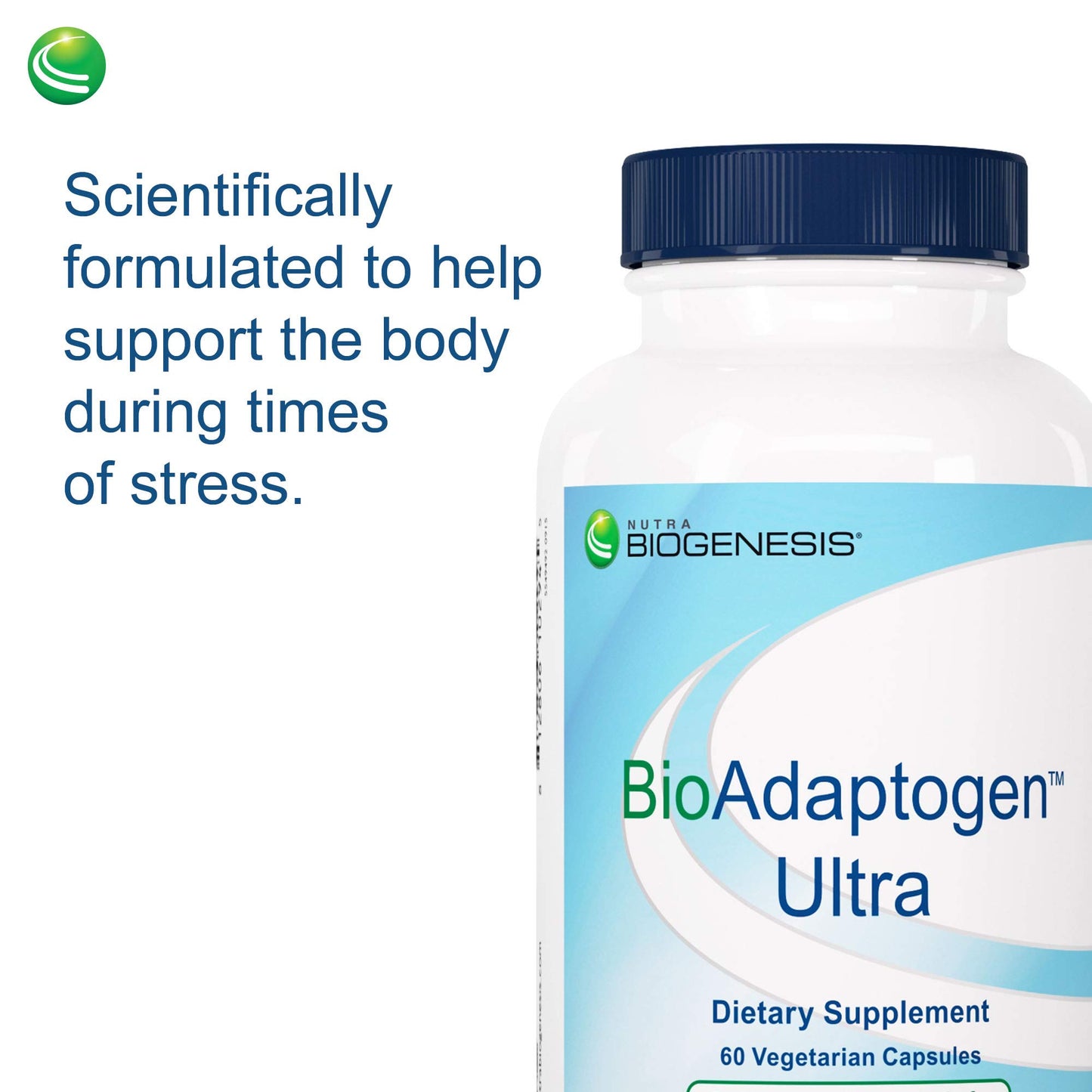 Nutra BioGenesis Bioadaptogen Ultra Stress Support Capsules, 60 Count