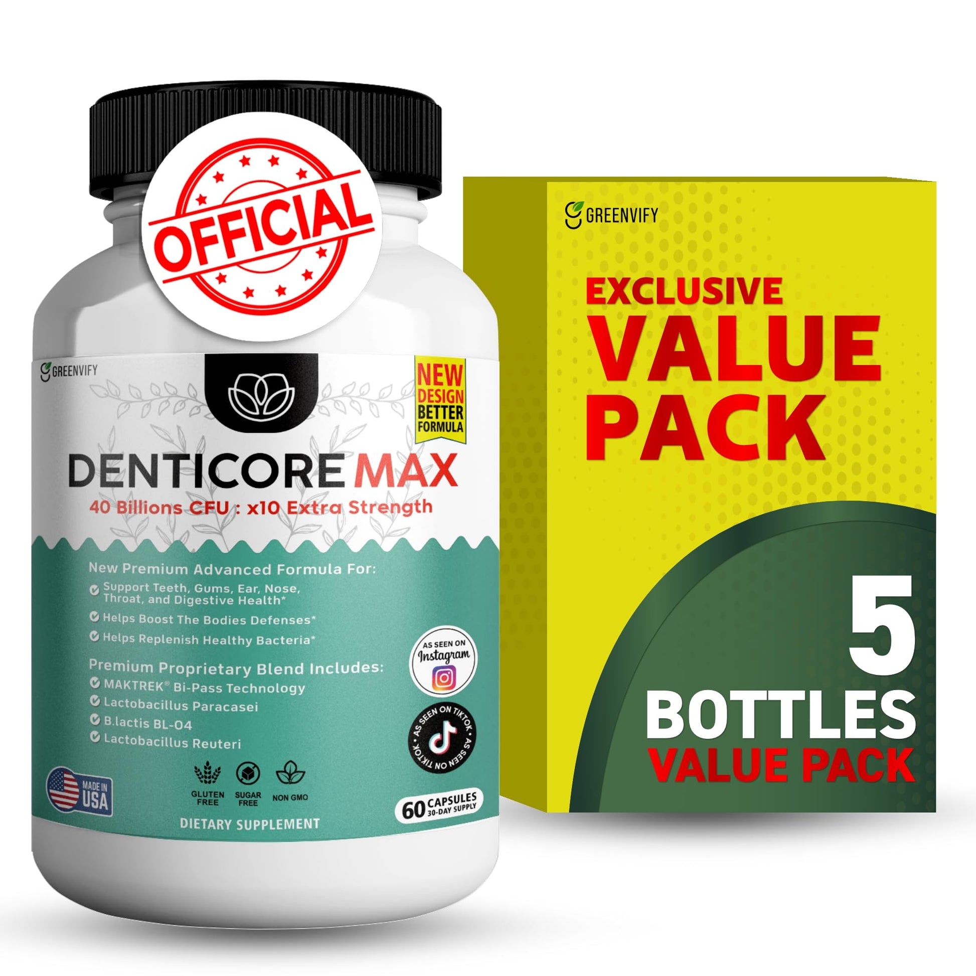DentiCore Max for Gums and Teeth Health Capsule 300 Count