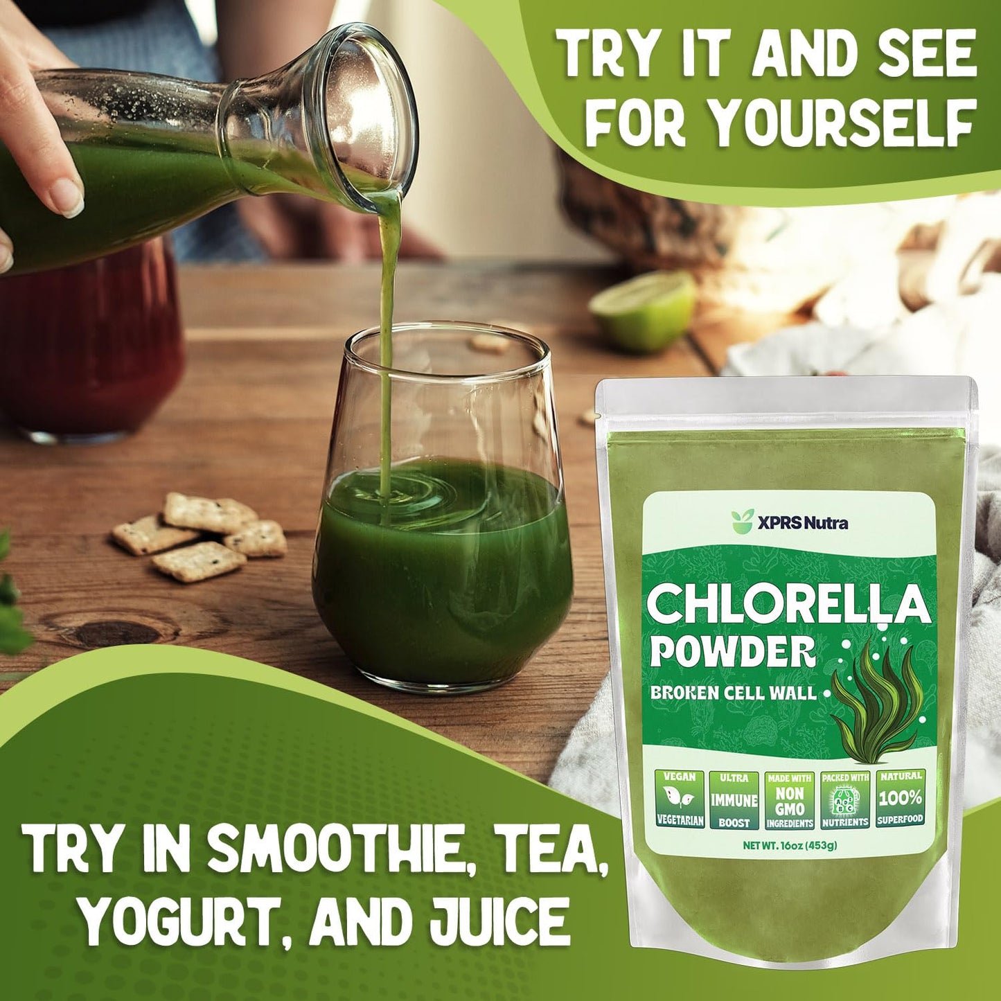 XPRS Nutra Chlorella Powder 16 oz