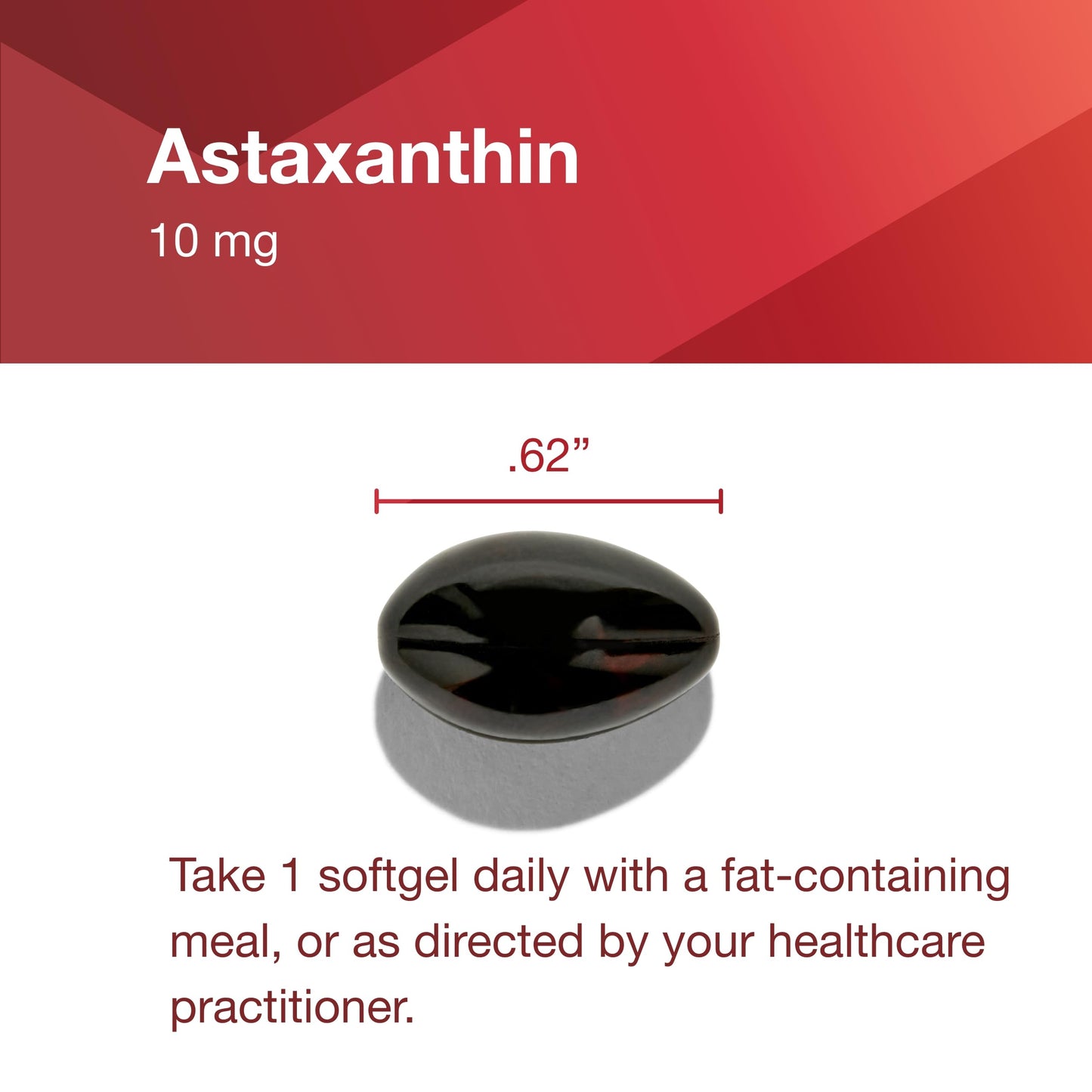 PROTOCOL FOR LIFE BALANCE Astaxanthin 10mg Softgels, 60 Softgels