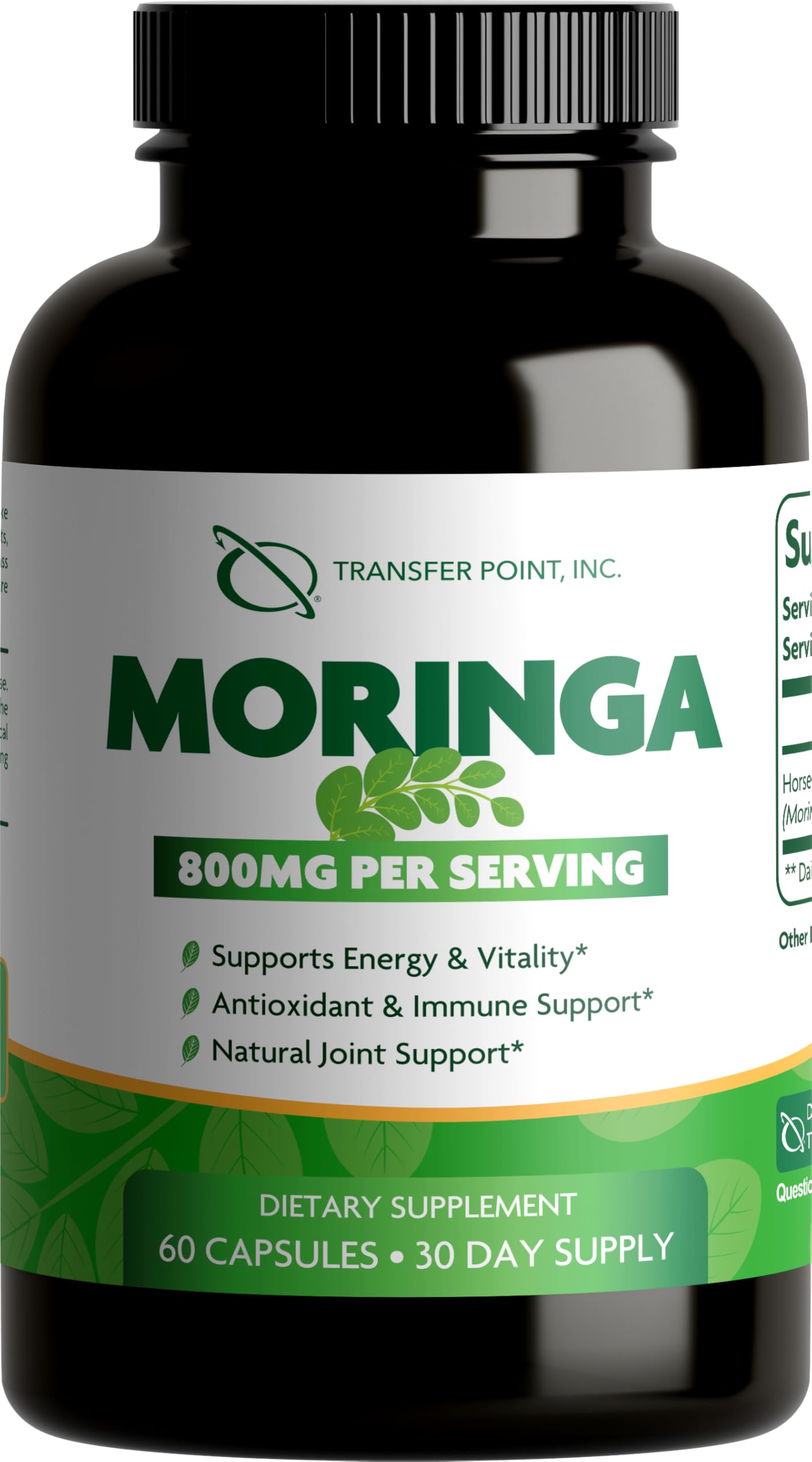 Transfer Point Moringa Oleifera Capsules 60 Veggie Capsules