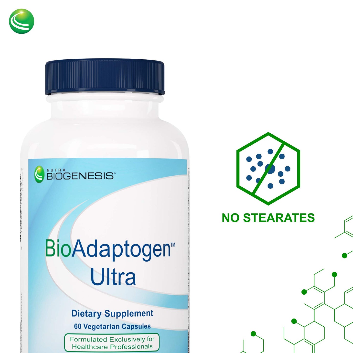 Nutra BioGenesis Bioadaptogen Ultra Stress Support Capsules, 60 Count