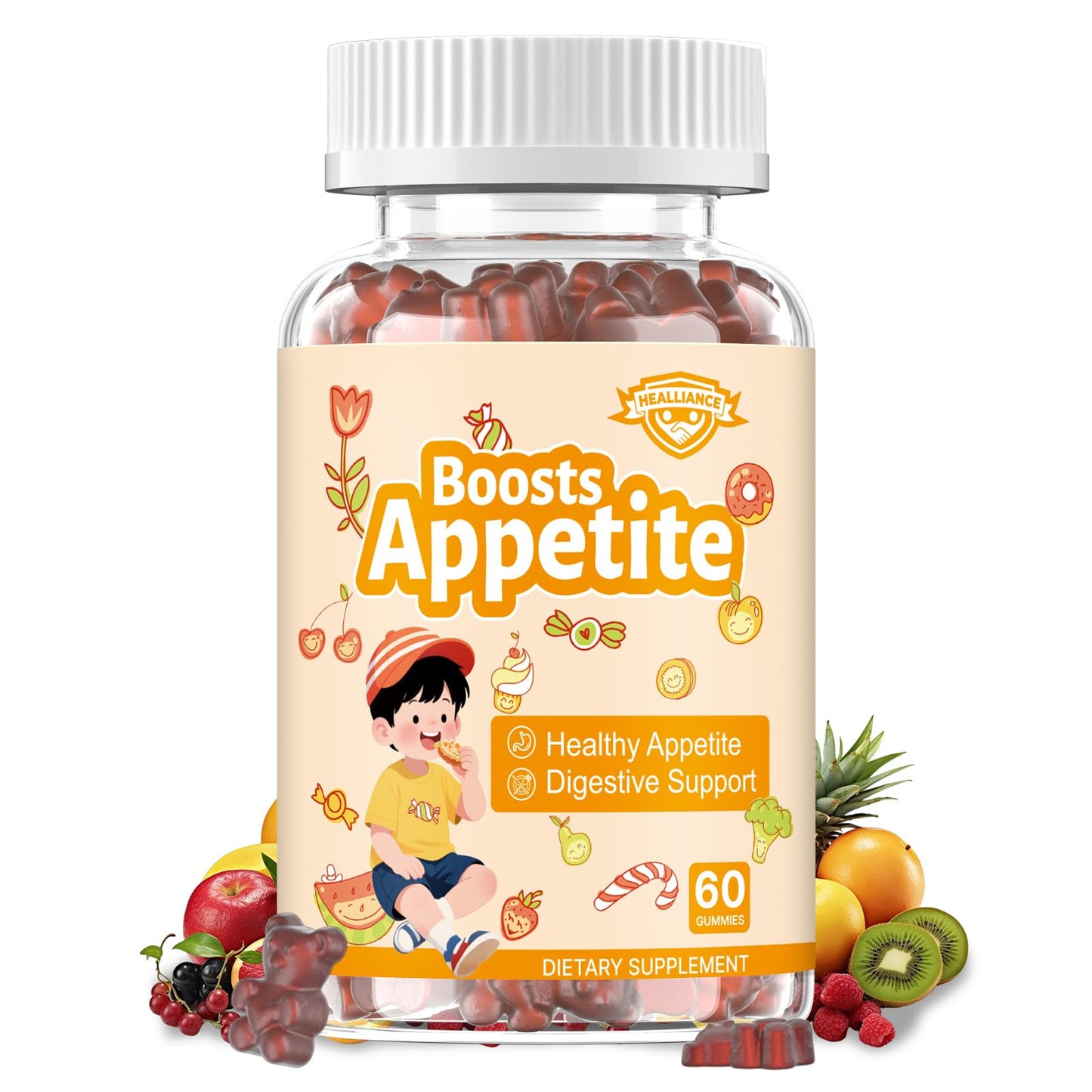 Healliance Appetite Booster Gummies, 60 Count