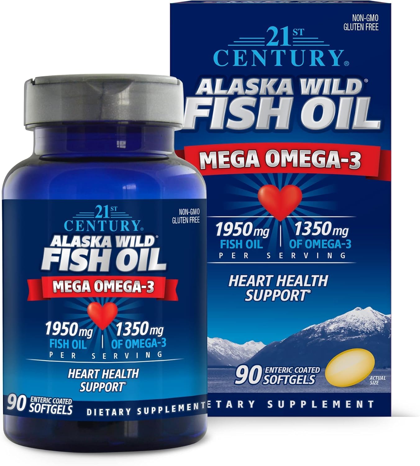 21st Century Alaska Wild Fish Oil Softgels 180