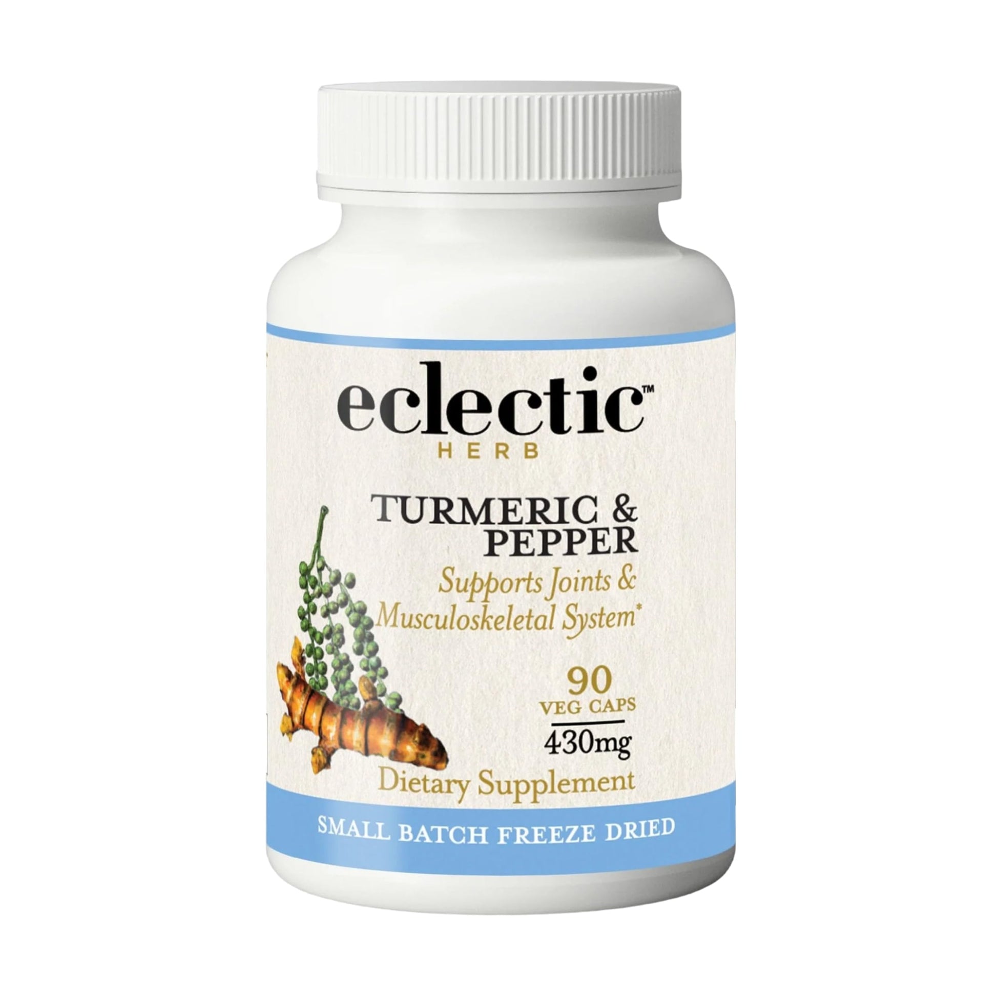 Eclectic Institute Eclectic Herb Organic Turmeric & Pepper Capsules, 90 Count