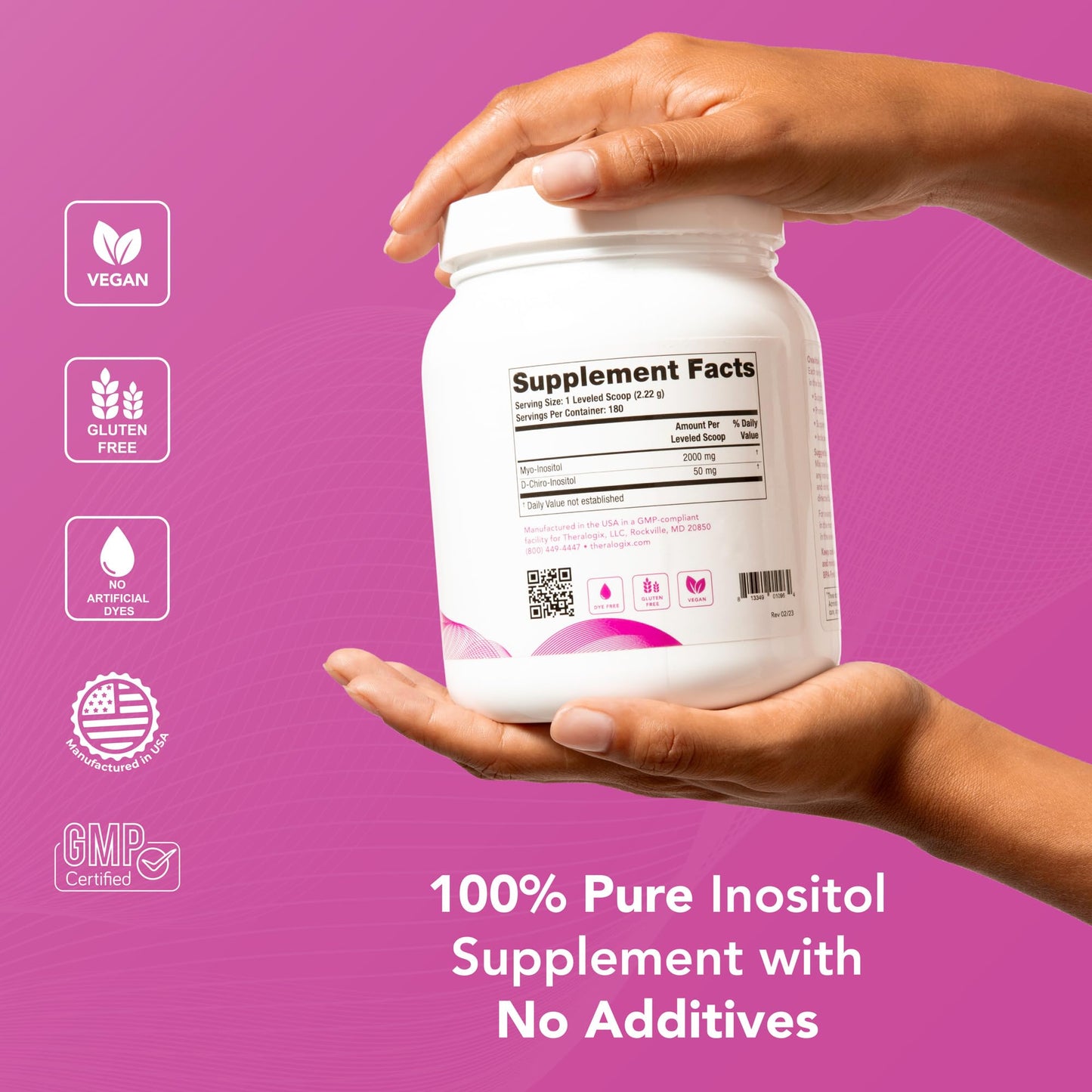 Theralogix Ovasitol Inositol Powder 7.05 oz
