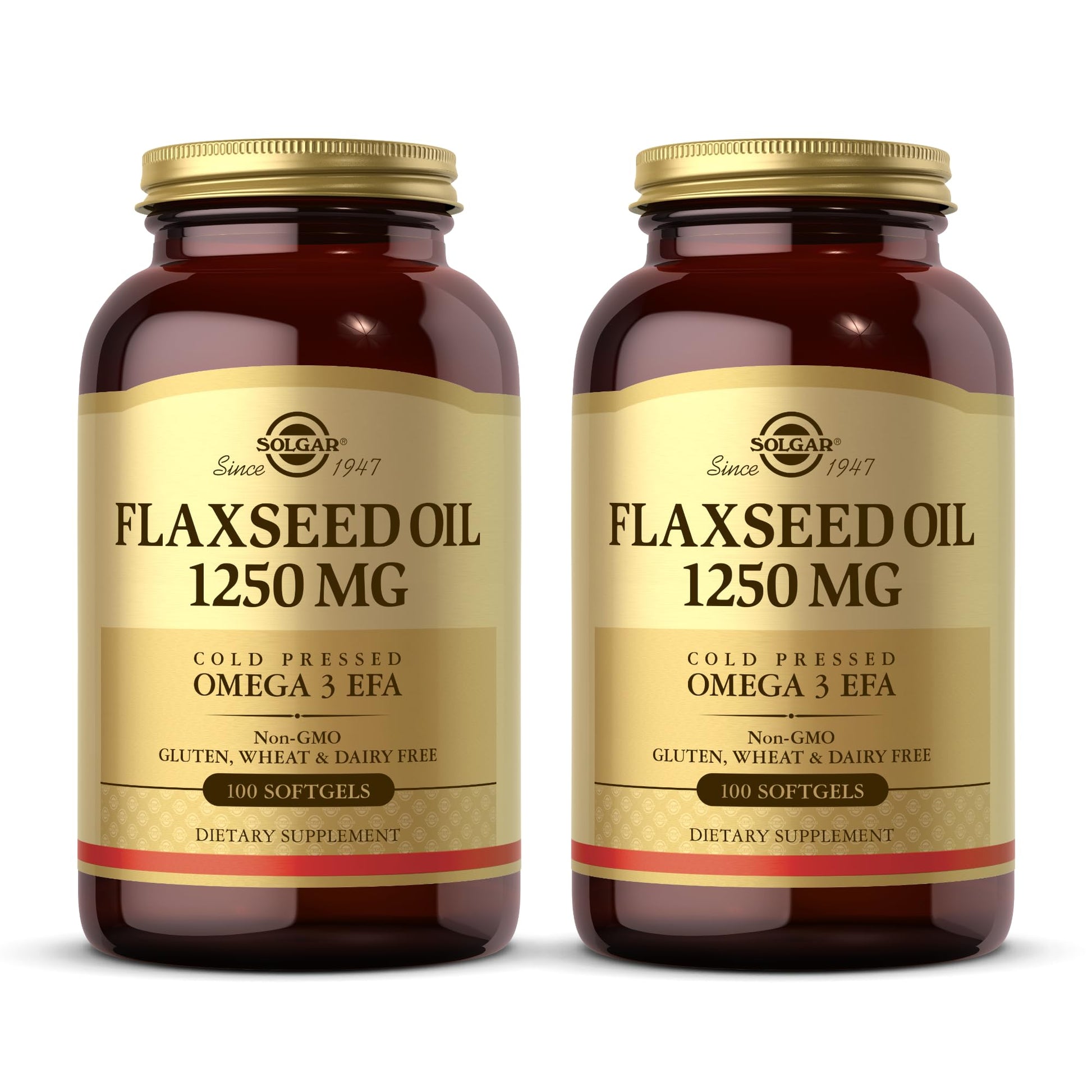 Solgar Flaxseed Oil 1250mg Softgels, 100 Count