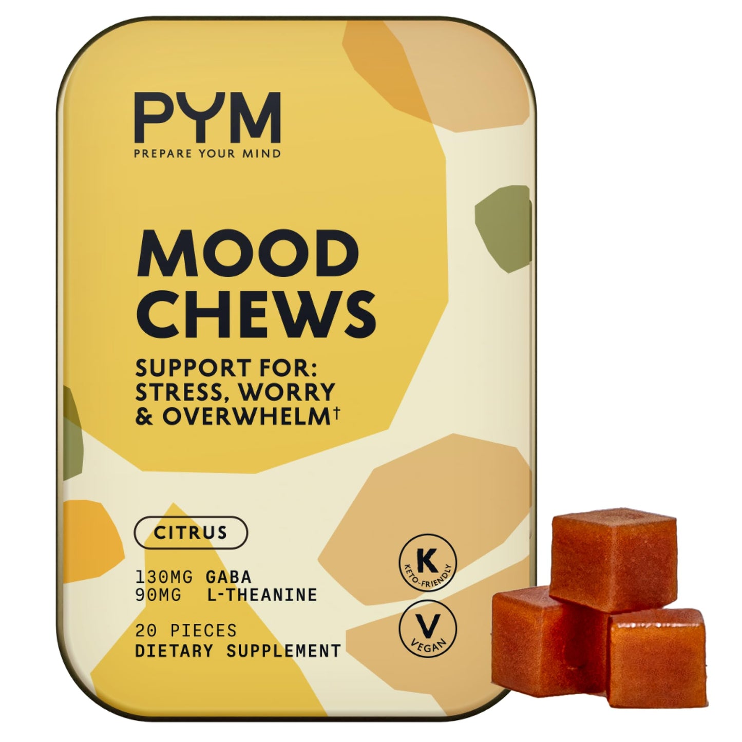 PYM Health Citrus Mood Chews Gummy, 20 Count