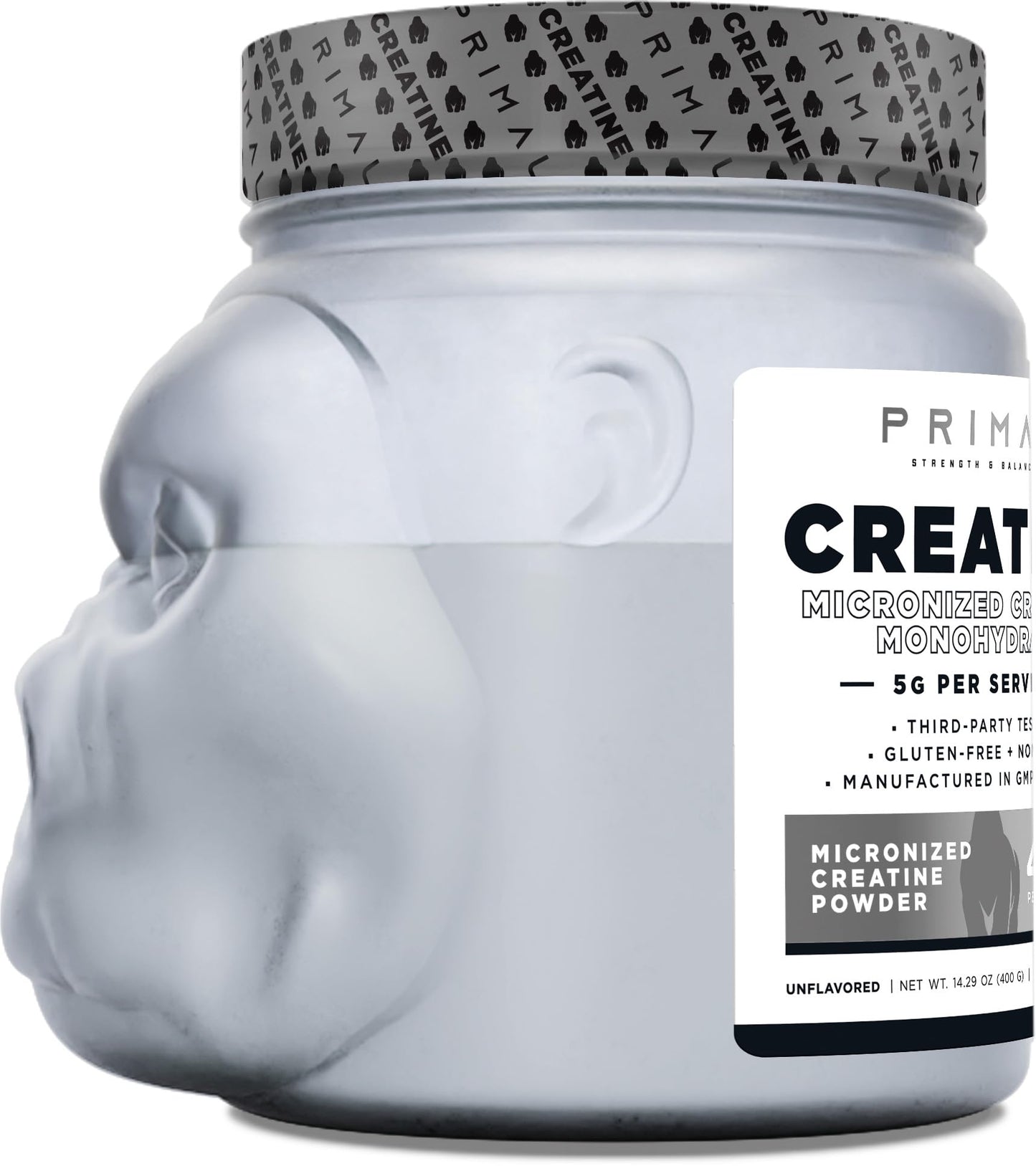 Primal Creatine Monohydrate Powder, 14.11 Ounce