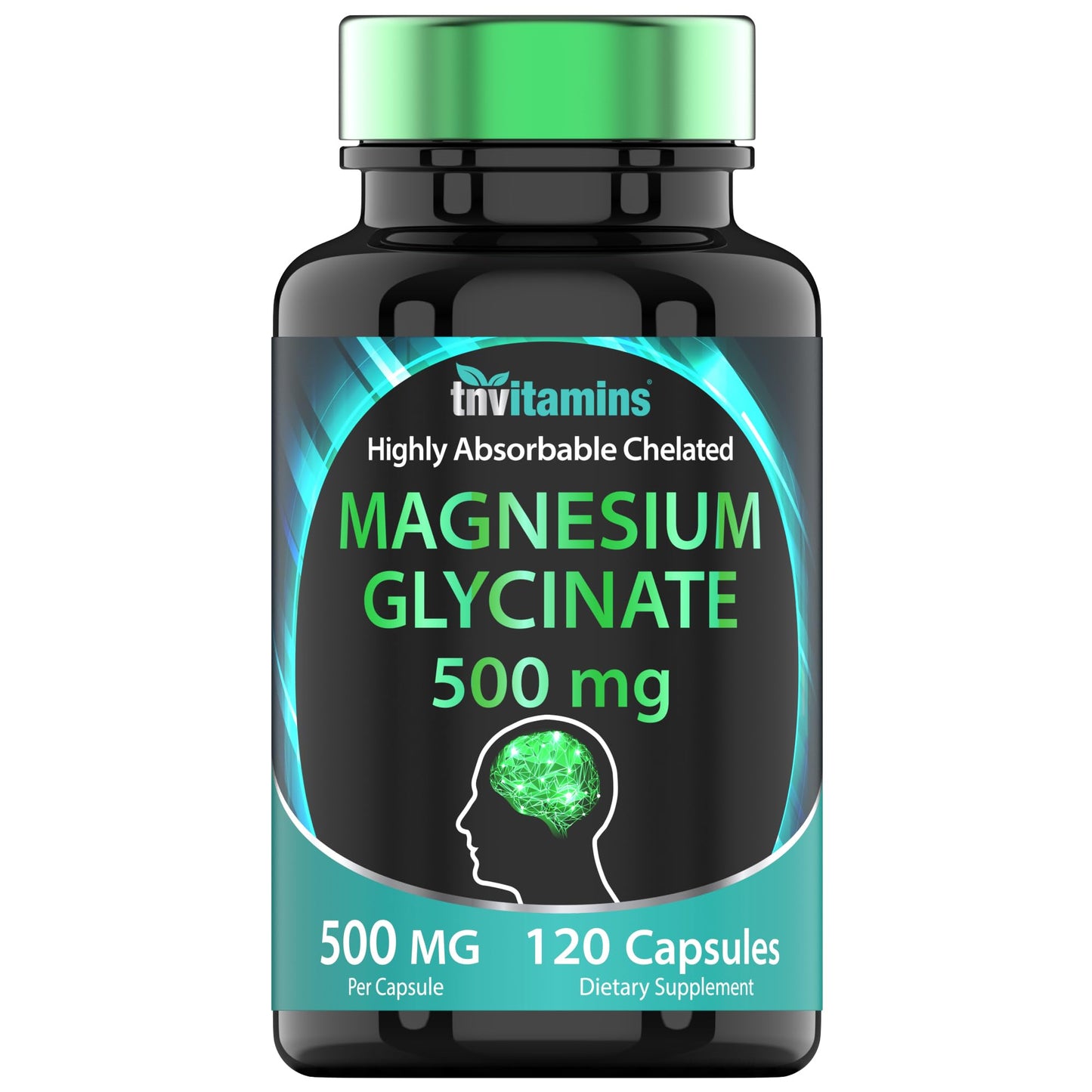 tnvitamins Magnesium Glycinate 500mg Capsule, 120 Count