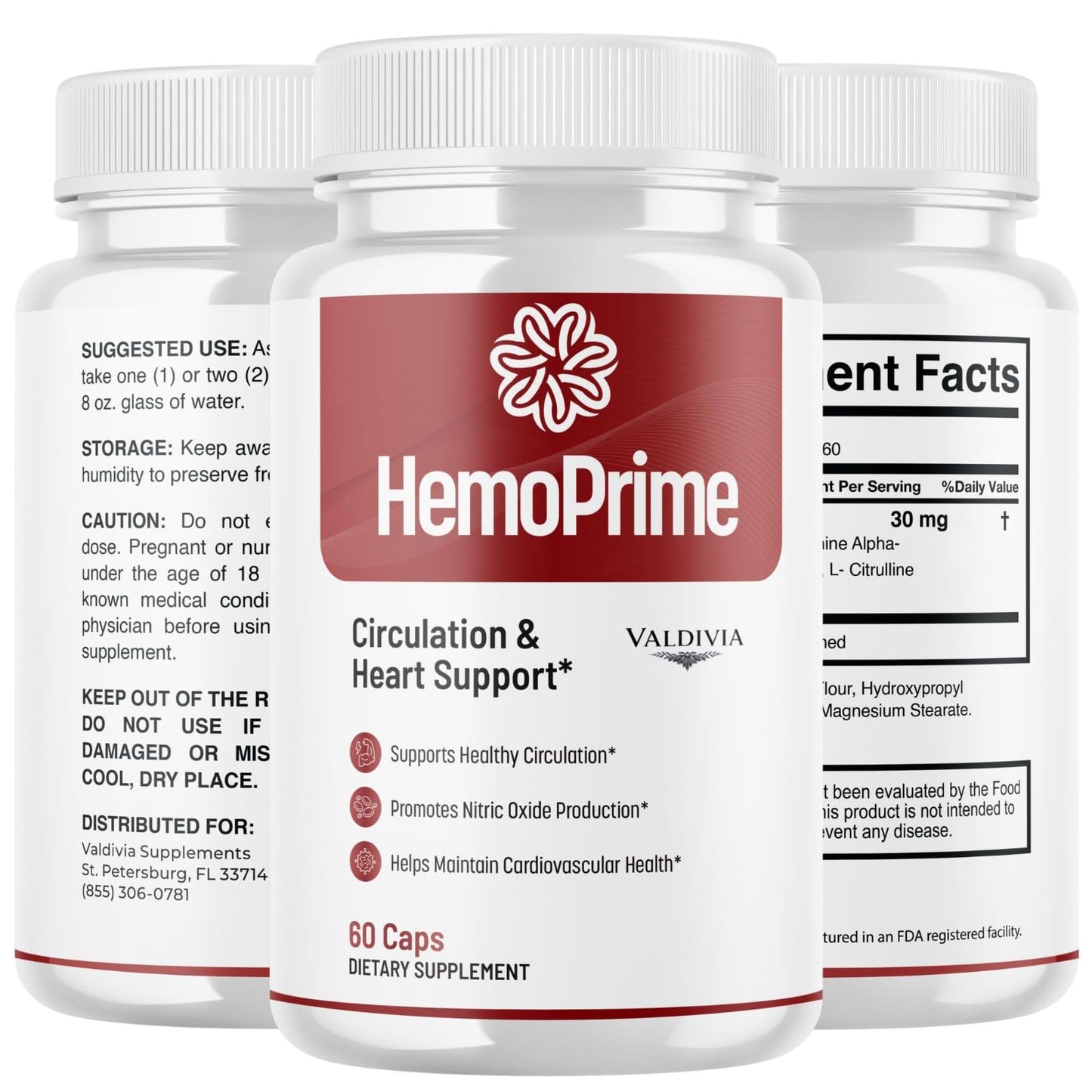 Valdivia HemoPrime Capsules, 60 Count