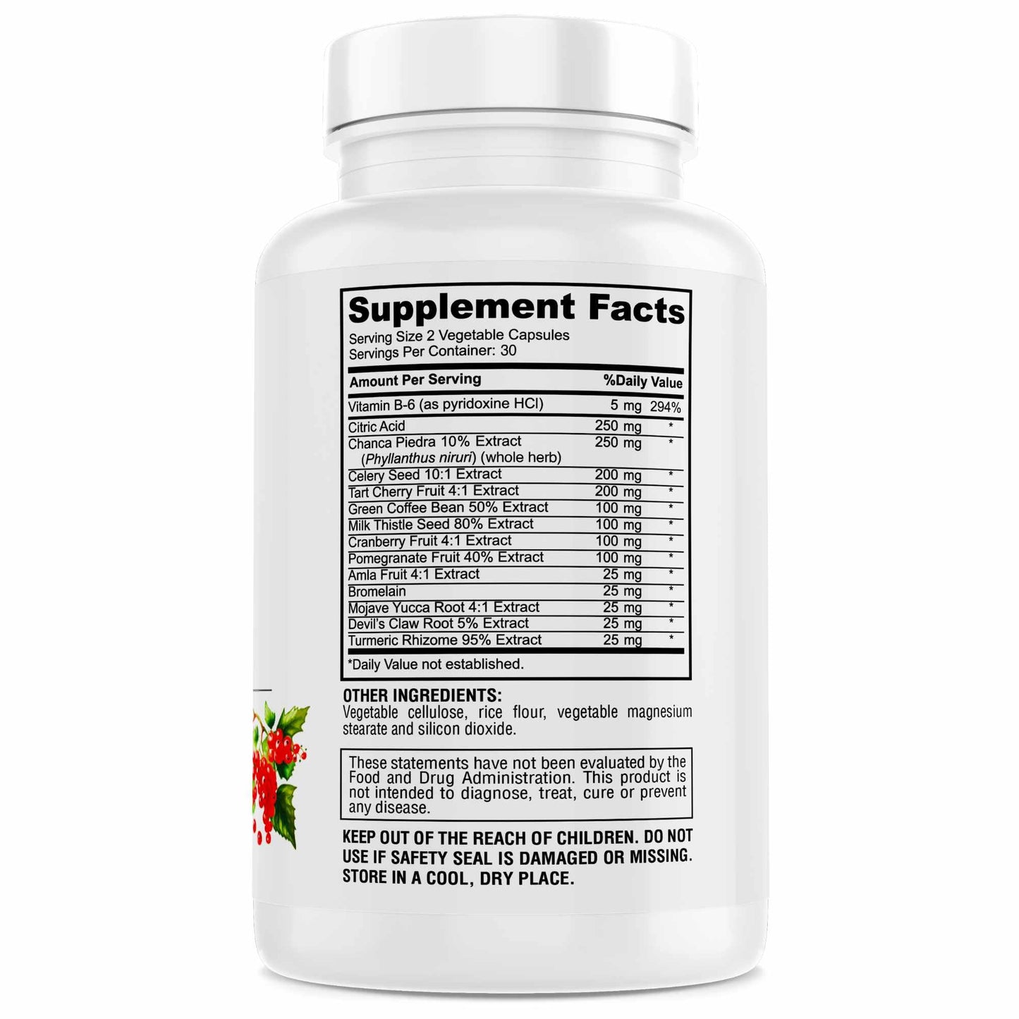 GENIUS HERBALS Uric Acid Cleanse Capsules 120