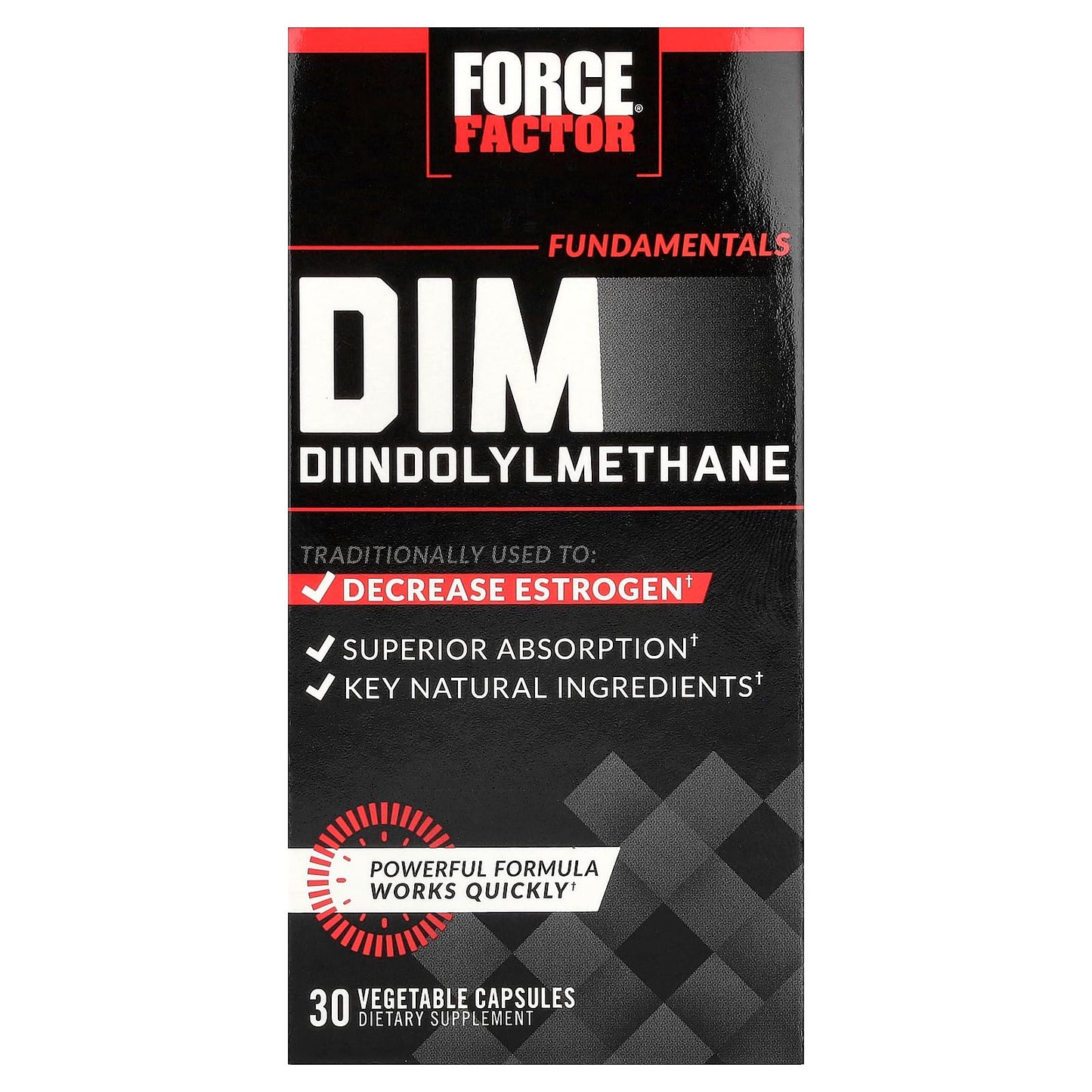 Force Factor DIM Diindolylmethane Capsules, 30 Capsules
