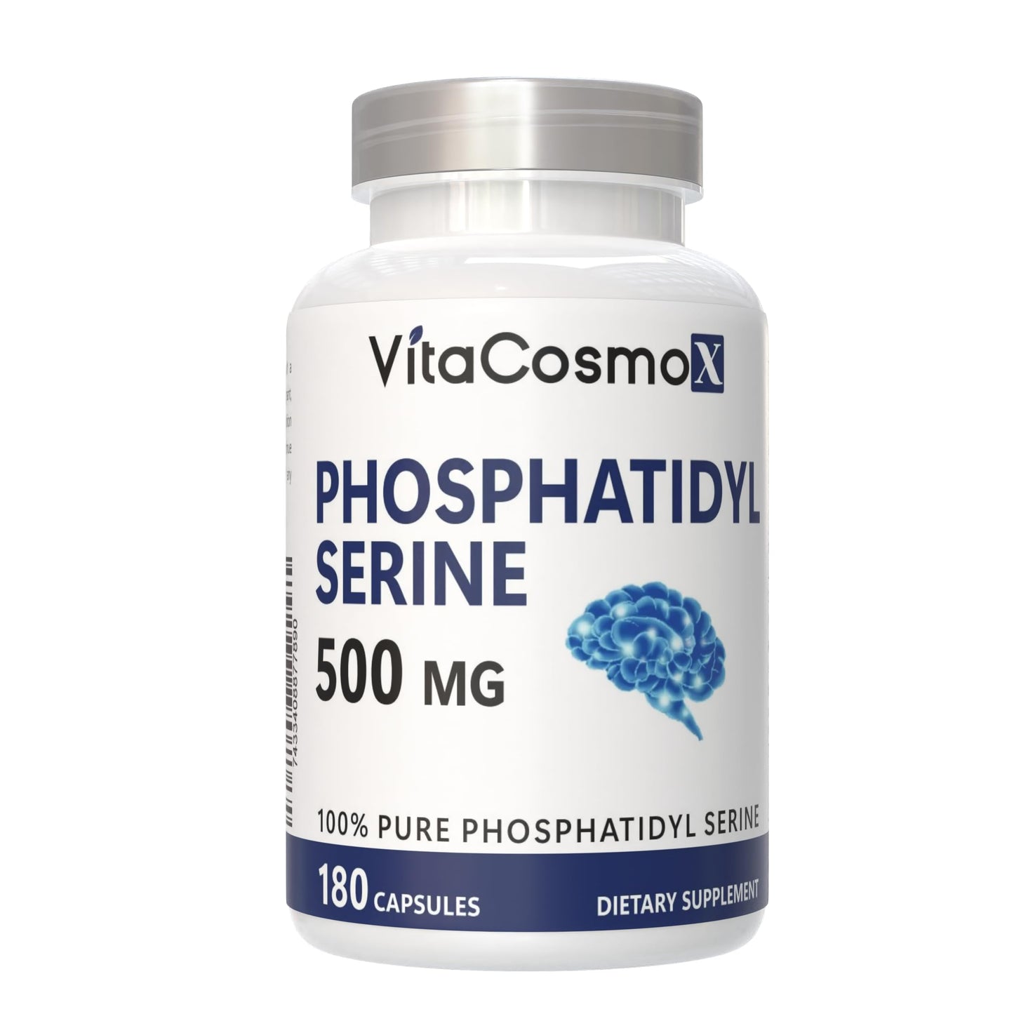 VitaCosmoX Phosphatidylserine 500mg, 180 Capsules