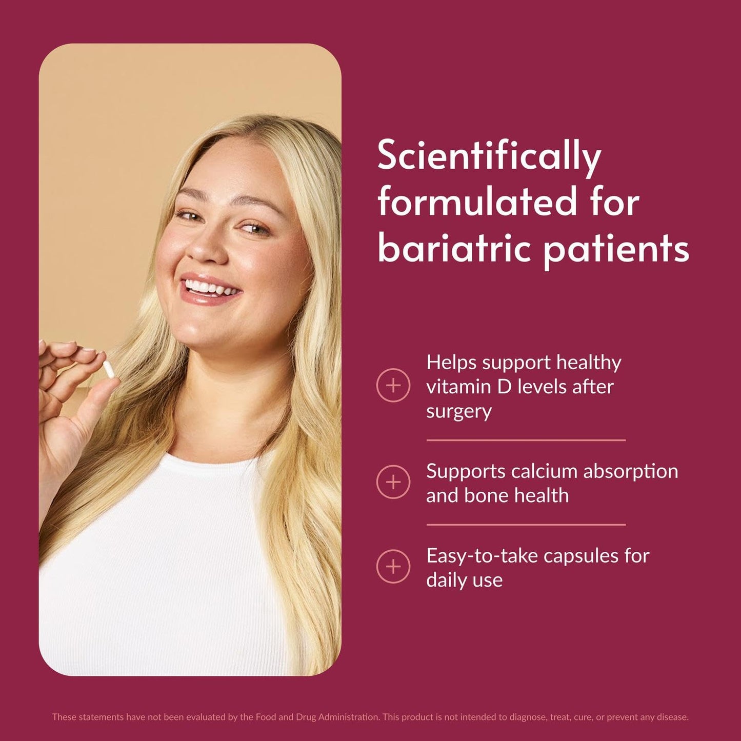 Bariatric Advantage Vitamin D3 5,000 IU Capsule, 180 Capsules