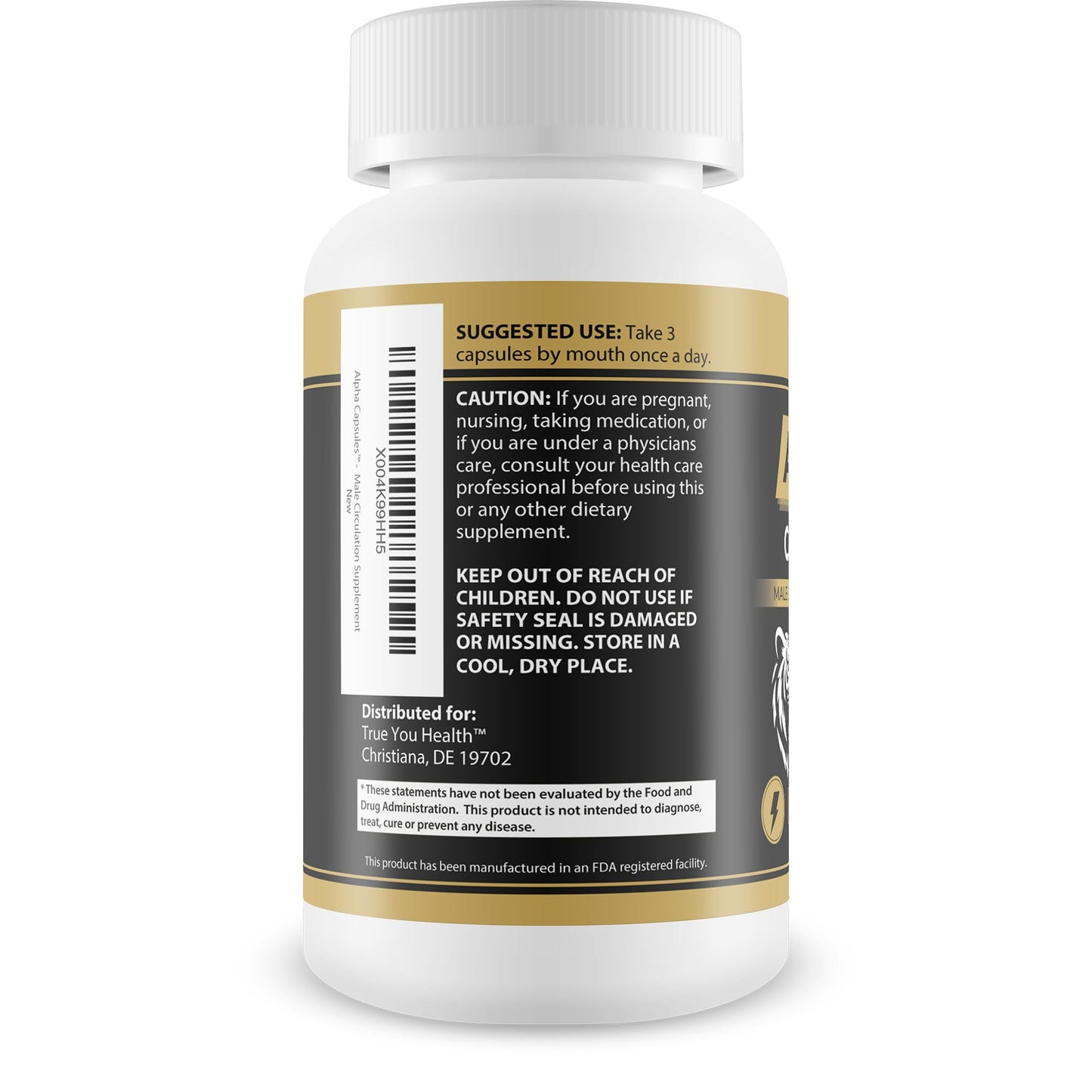 True You Health Alpha Capsules Capsule 90 Count