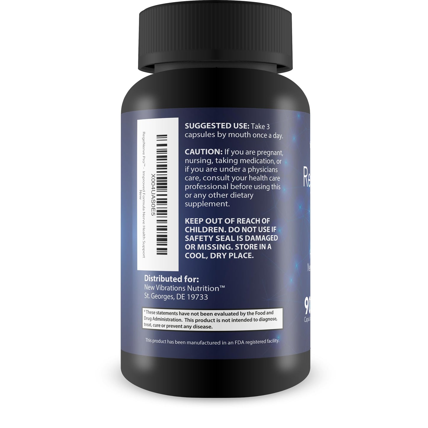 New Vibrations Nutrition RegeNerve Pro Capsule 90 Count