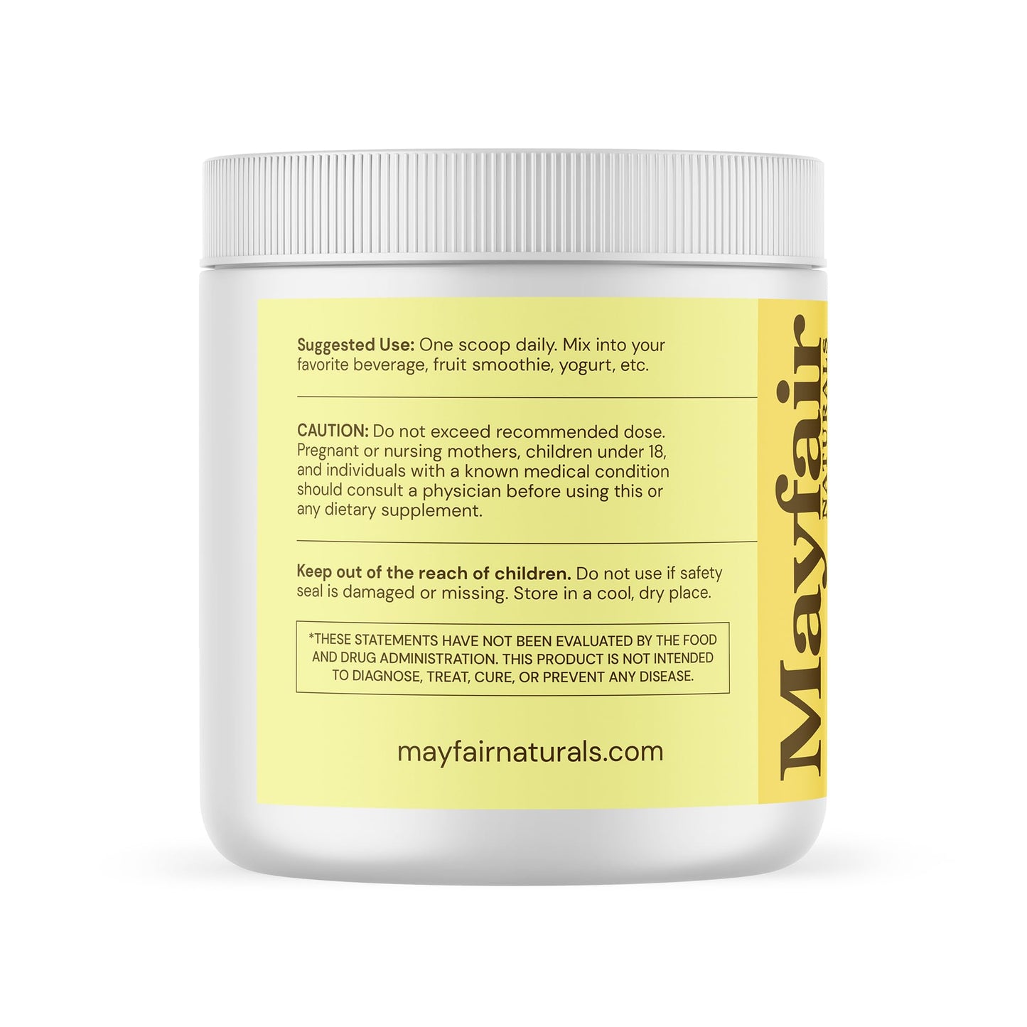 Mayfair Naturals Magnesium Glycinate Supplement Powder, 4.4 oz