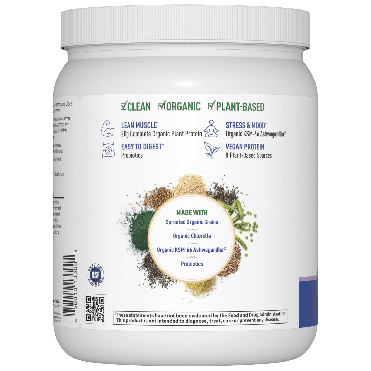 Garden of Life Functional Protein Stress Relief Protein Powder 15.06 oz