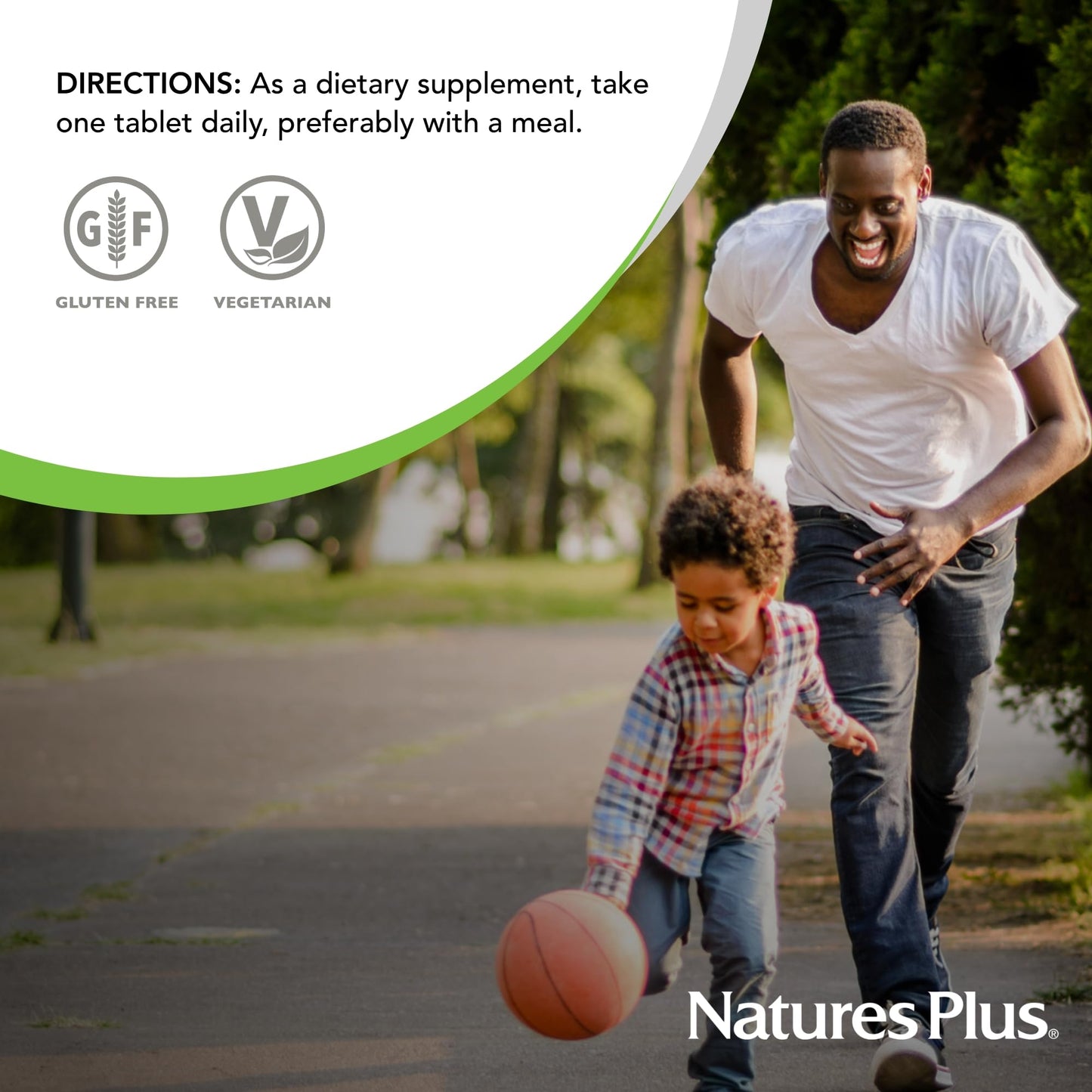 NaturesPlus Folic Acid (Methylfolate) 800 mcg Tablet, 1 Count