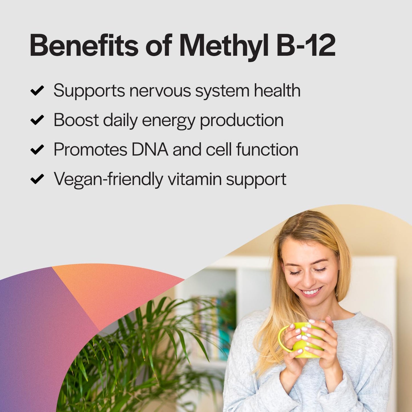 PureFormulas Methyl B12 Lozenges for Energy Boost & Nervous System Support Softgel 100 Count