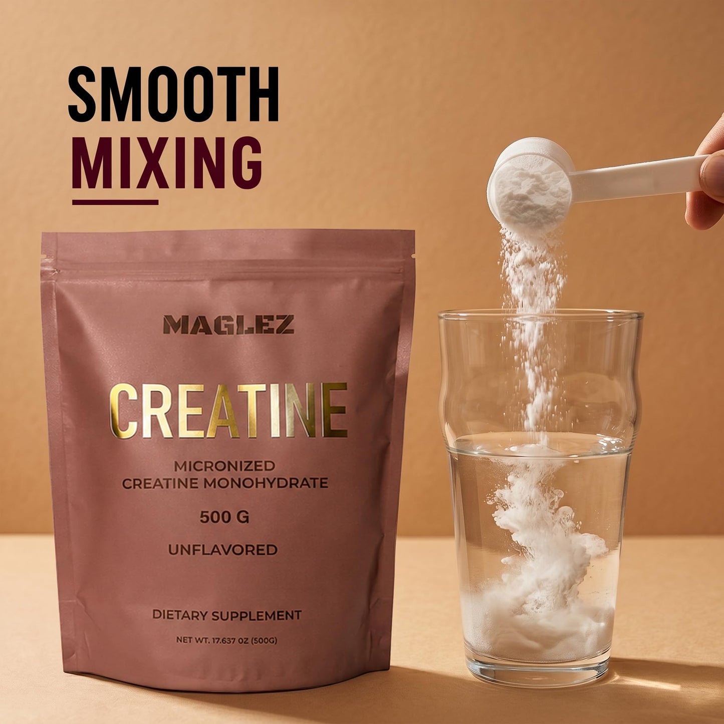MAGLEZ Creatine Monohydrate Powder 17.637 oz