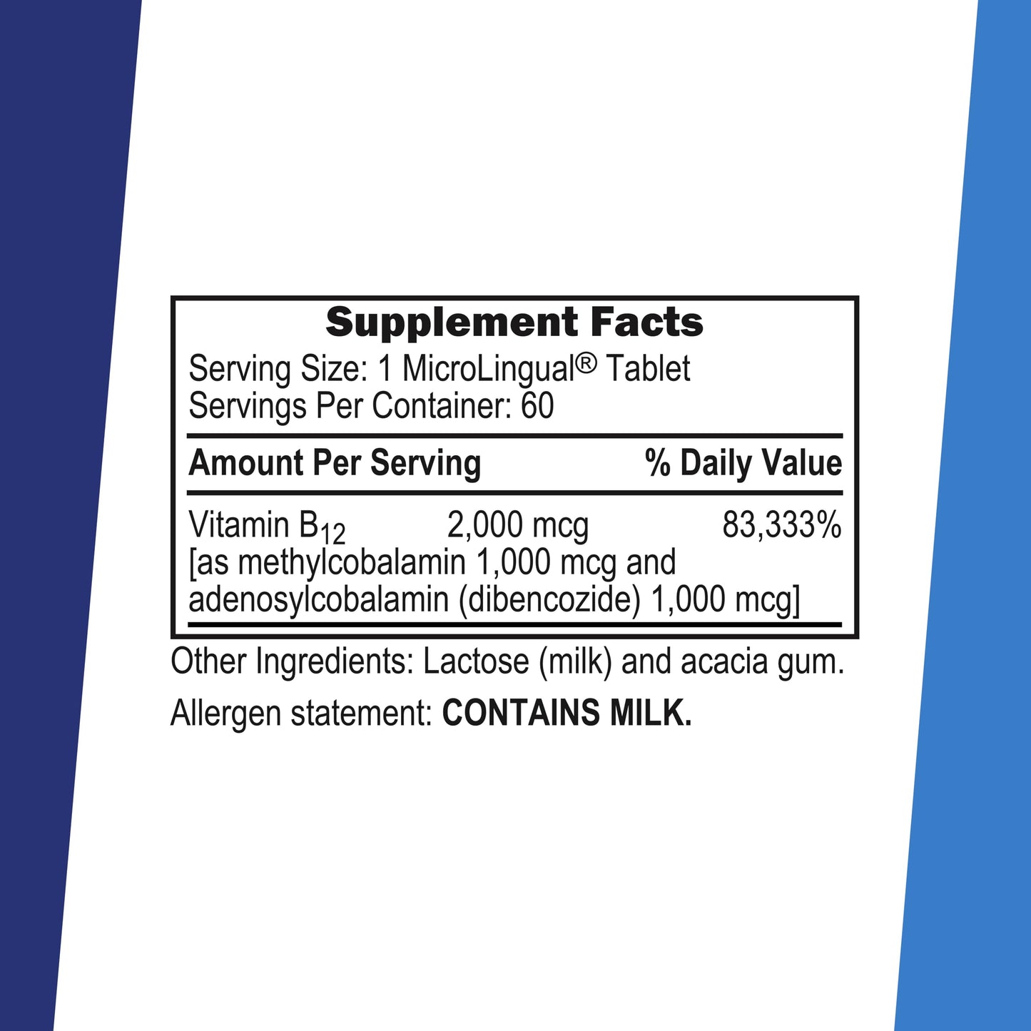 Superior Source NO Shot Advanced B-12 2000 mcg Methylcobalamin Sublingual Tablets 60