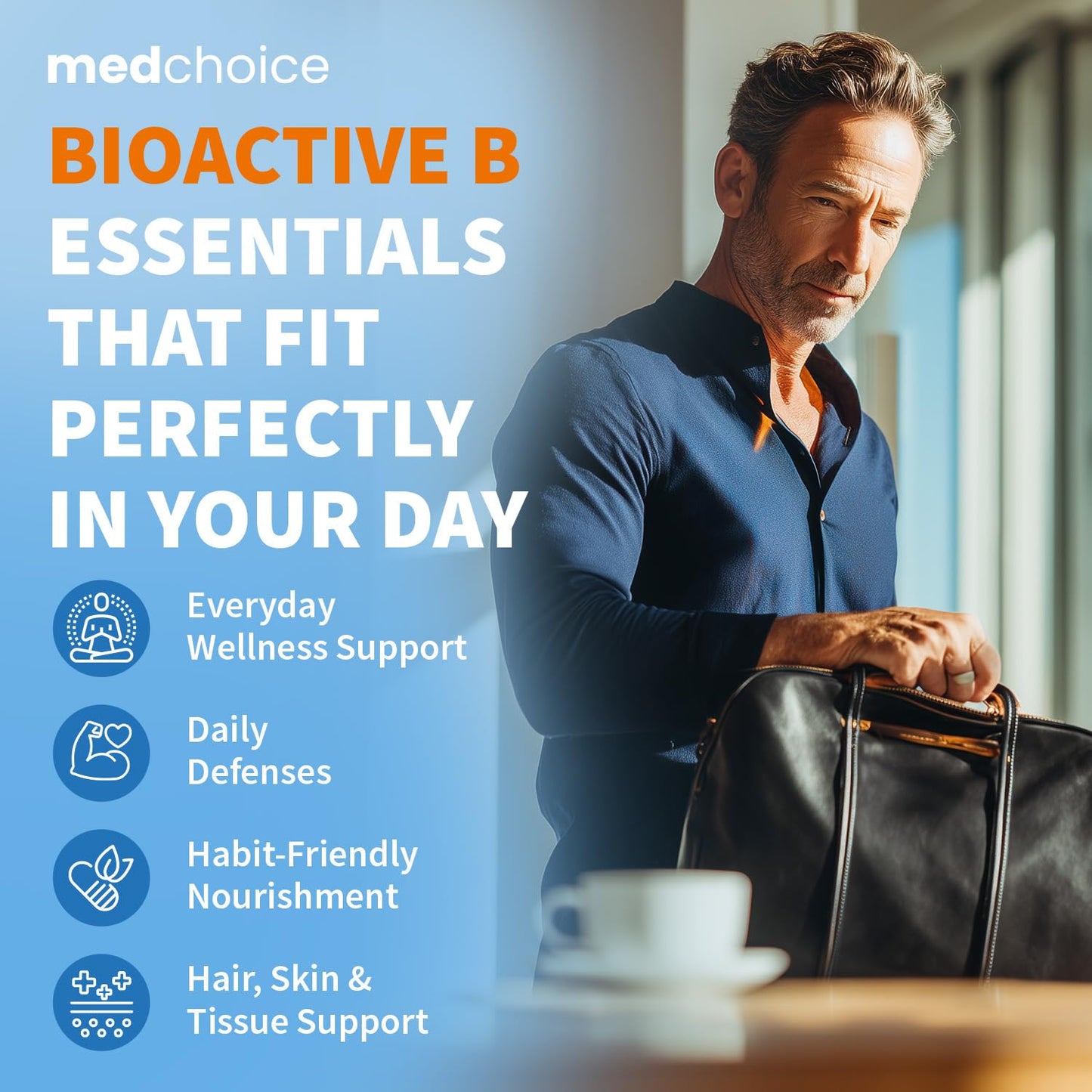 MEDCHOICE 9-in-1 Vitamin B Complex Capsules, 360 Count
